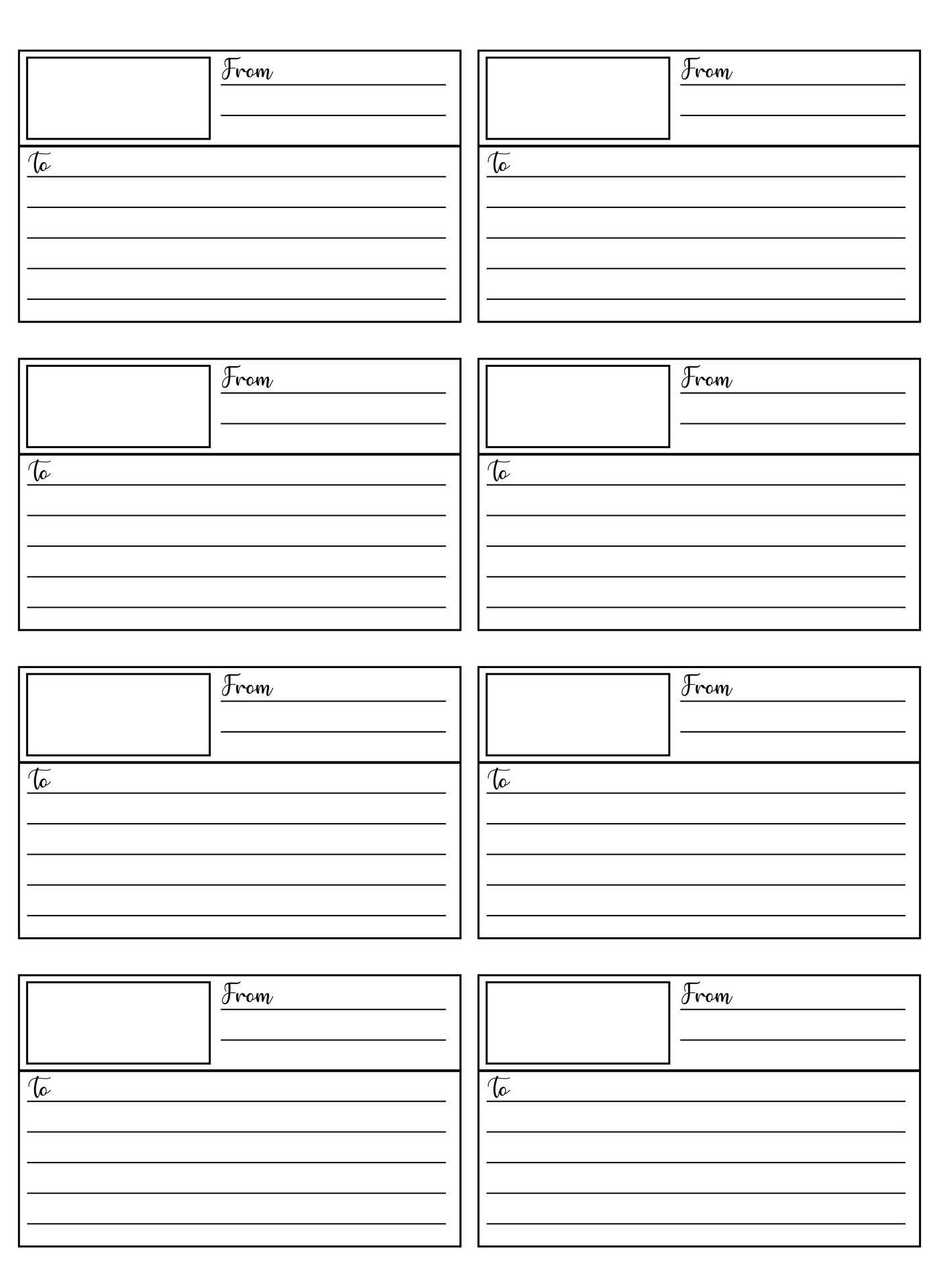 Printable Address Label Sheets