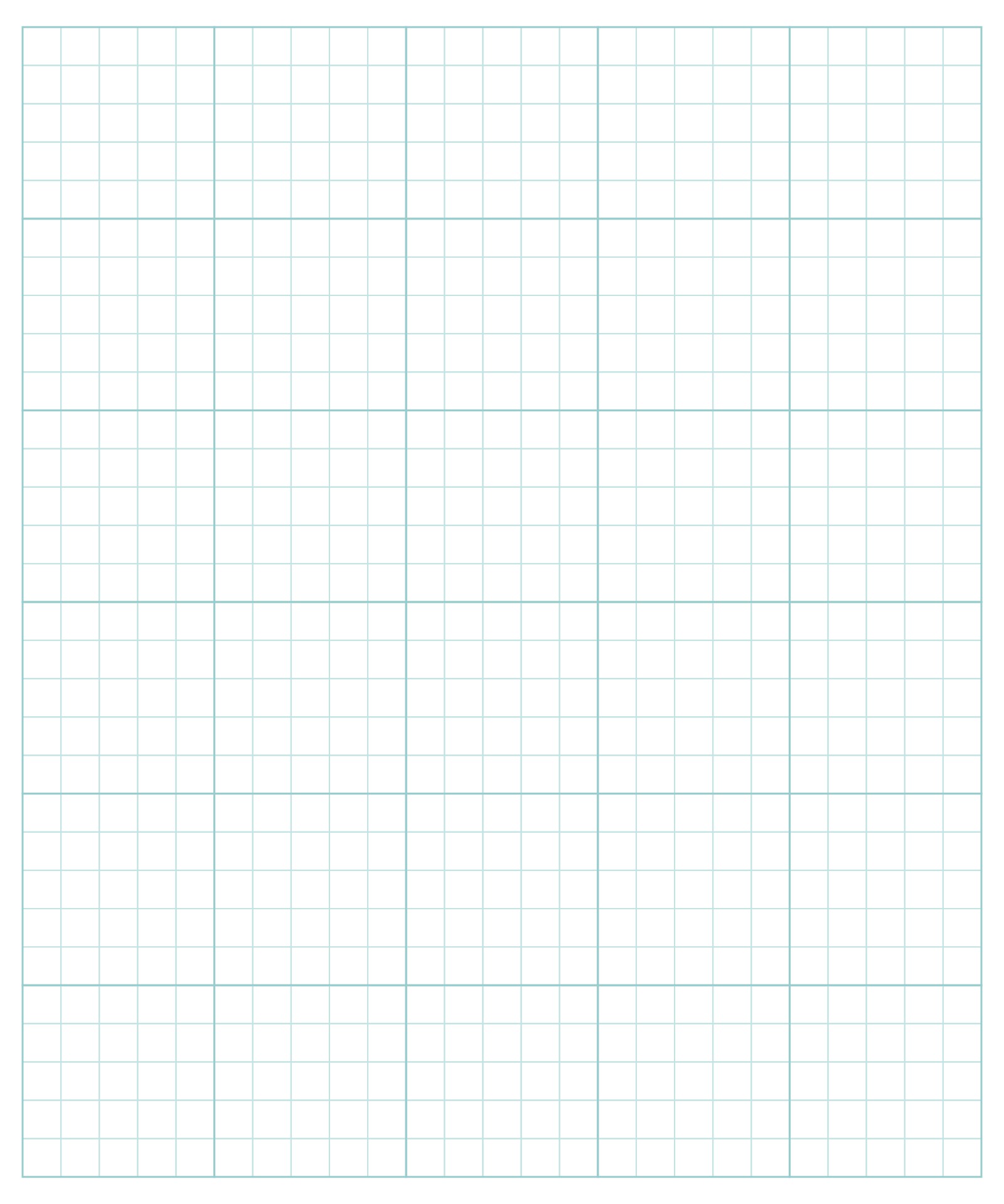 Printable Blank Squared Graph Grid Paper