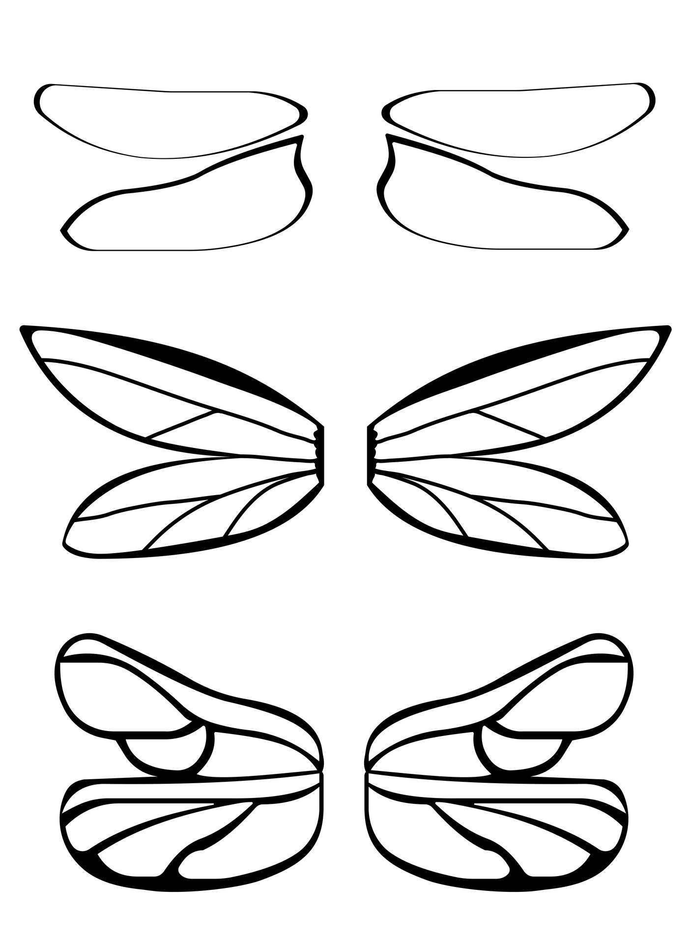 Printable Dragonfly Wing Patterns