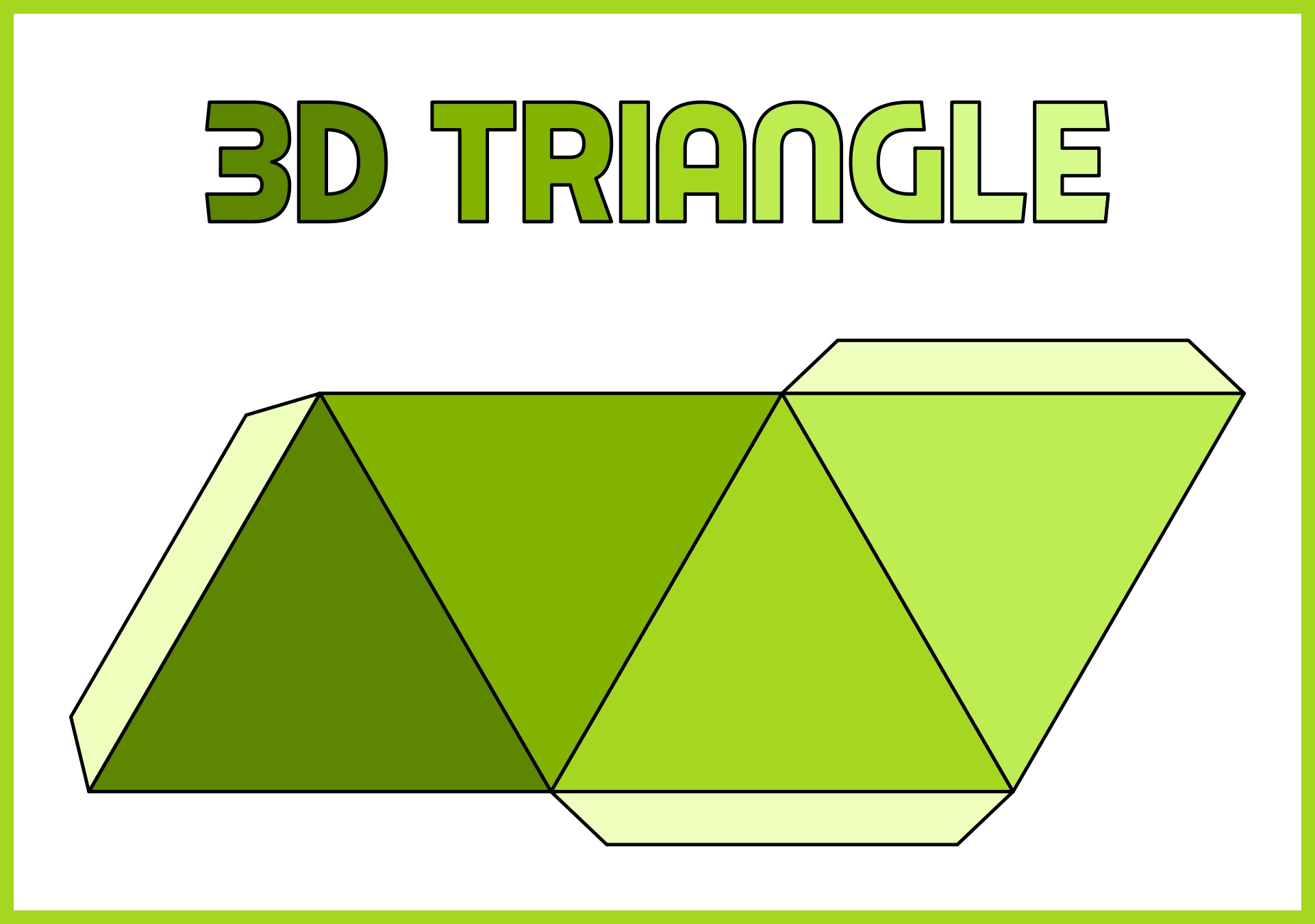 Printable Geometry 3D Triangle