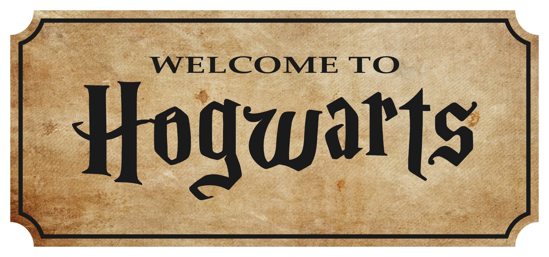 Printable Harry Potter Welcome Signs