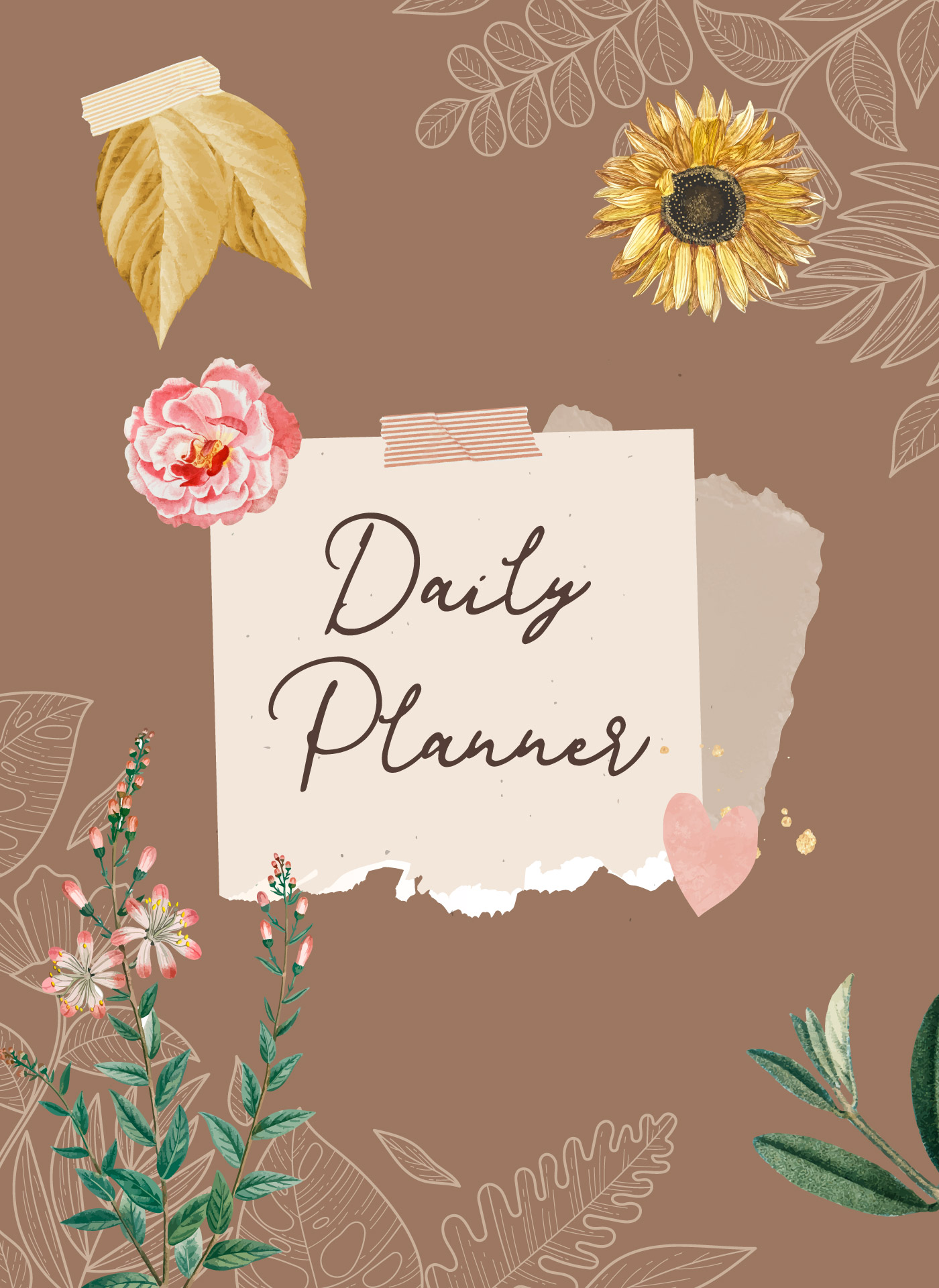 Printable Planner Cover Templates