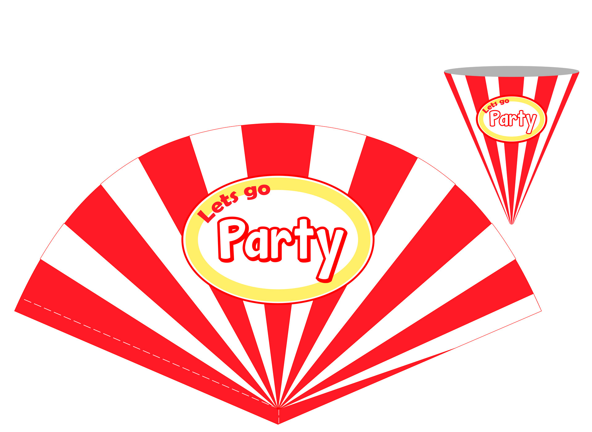 Printable Popcorn Containers for Parties