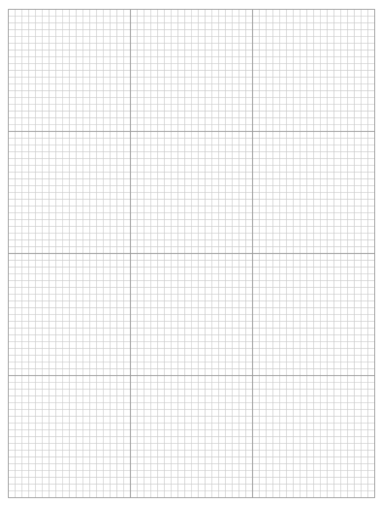 Printable Wide Ruled Graph Grid Paper