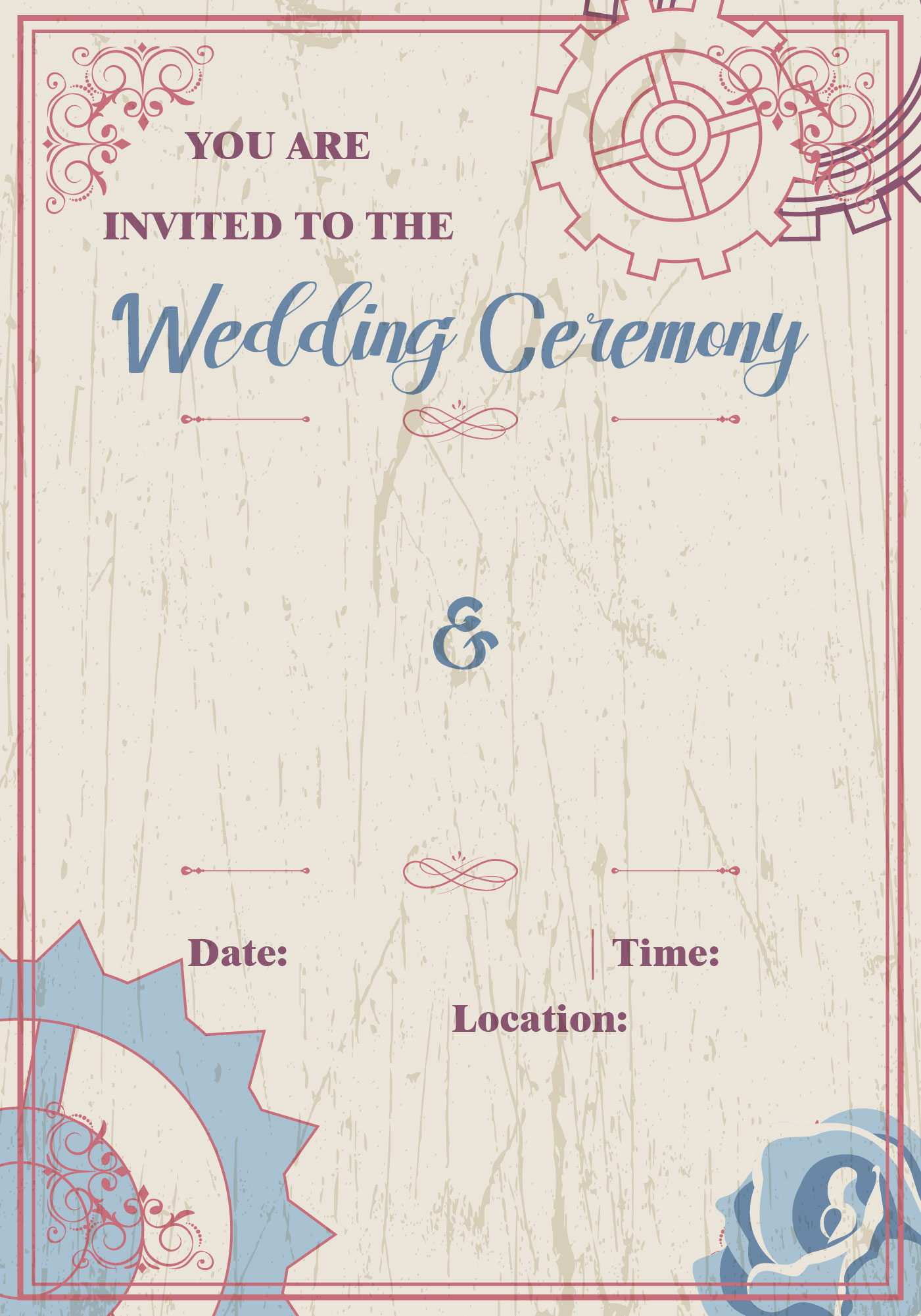 Steampunk Wedding Stationery