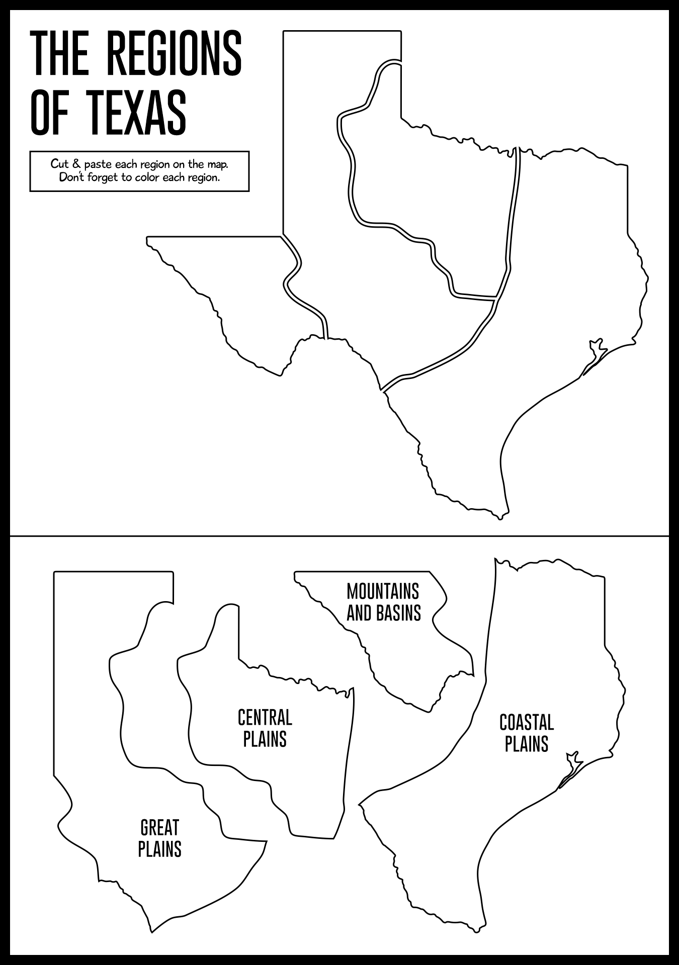 Texas Outline for Educational Use