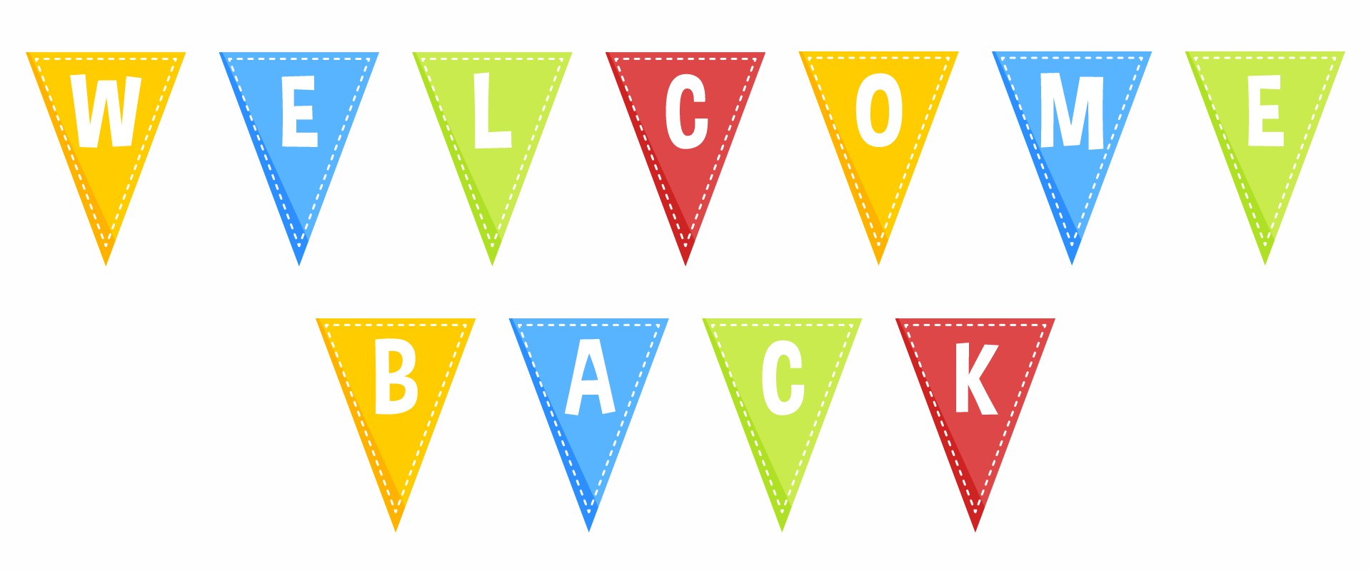 Welcome Back from Vacation Banner Printable