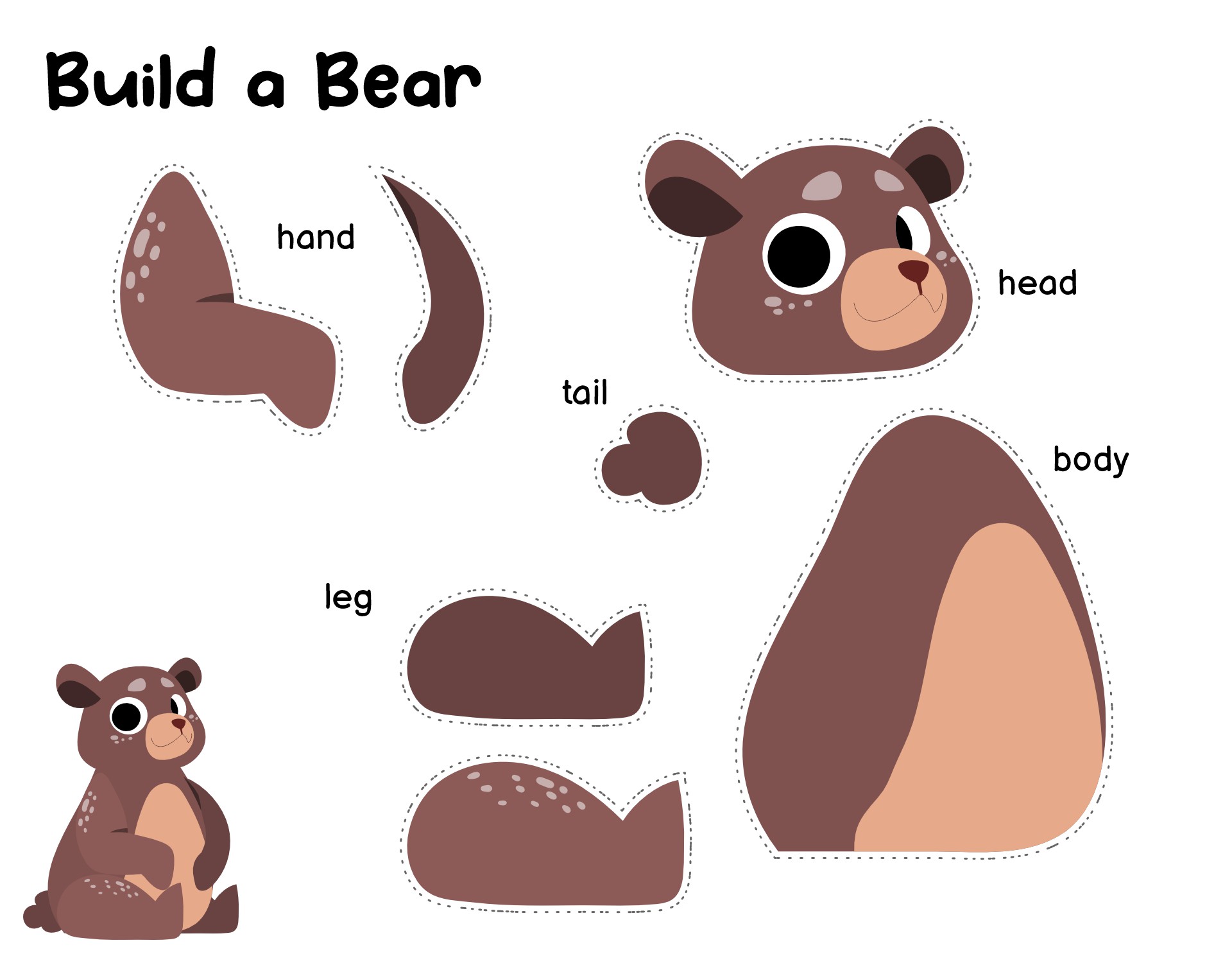 Woodland Creatures Printable Craft Projects