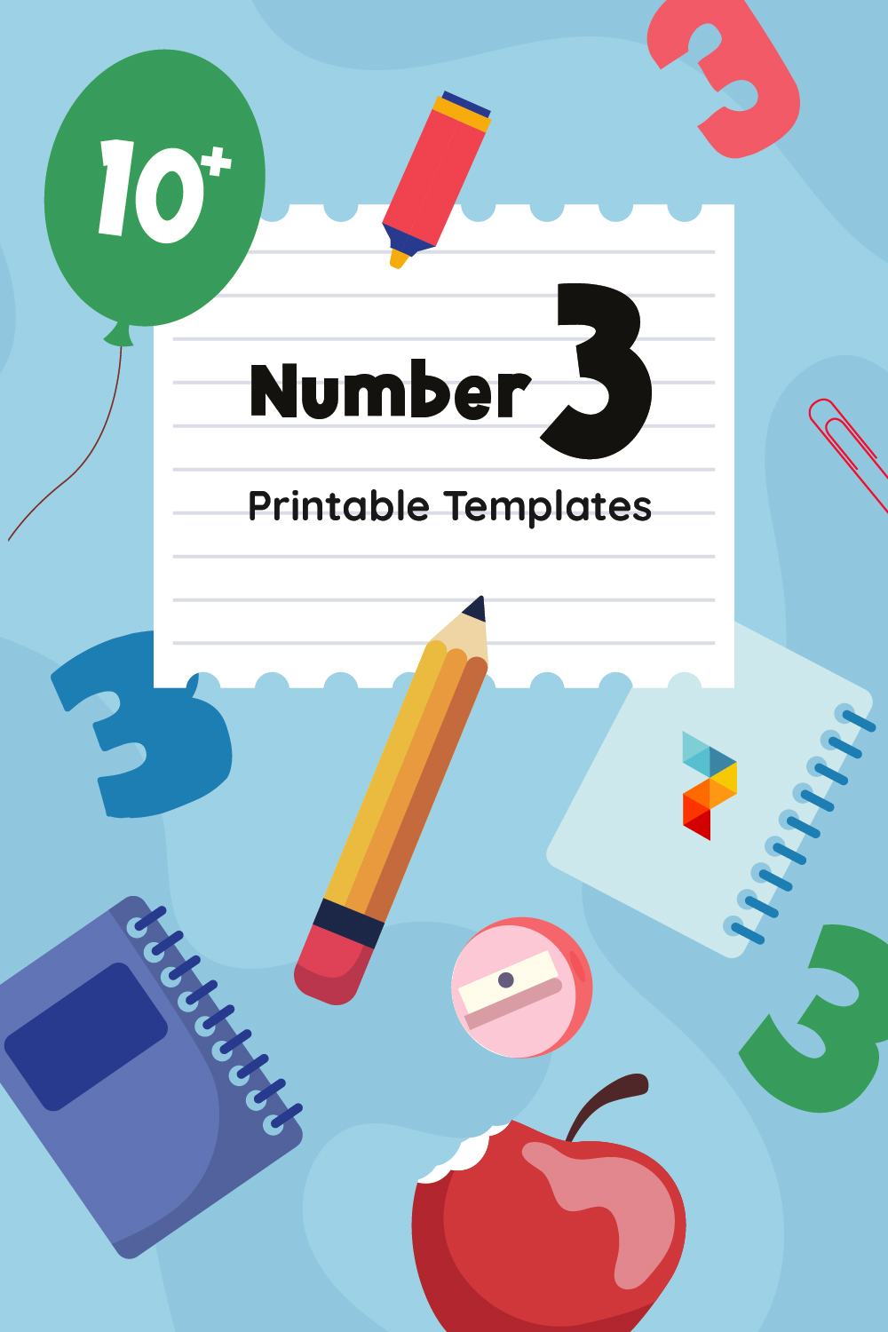 Number 3  Templates