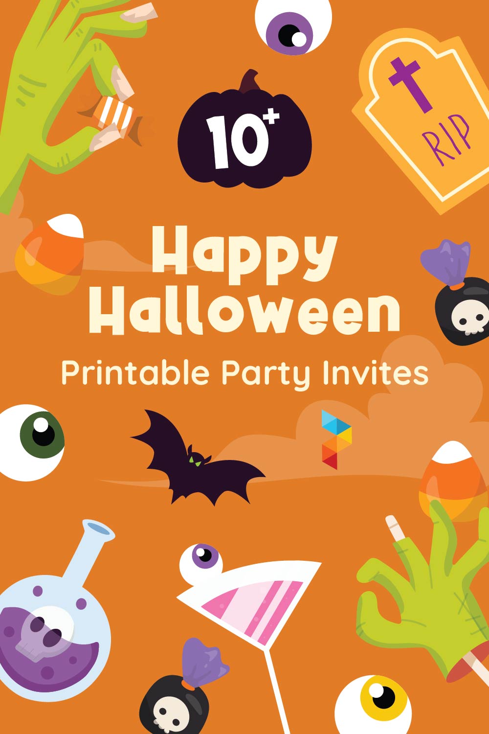 Happy Halloween  Party Invites