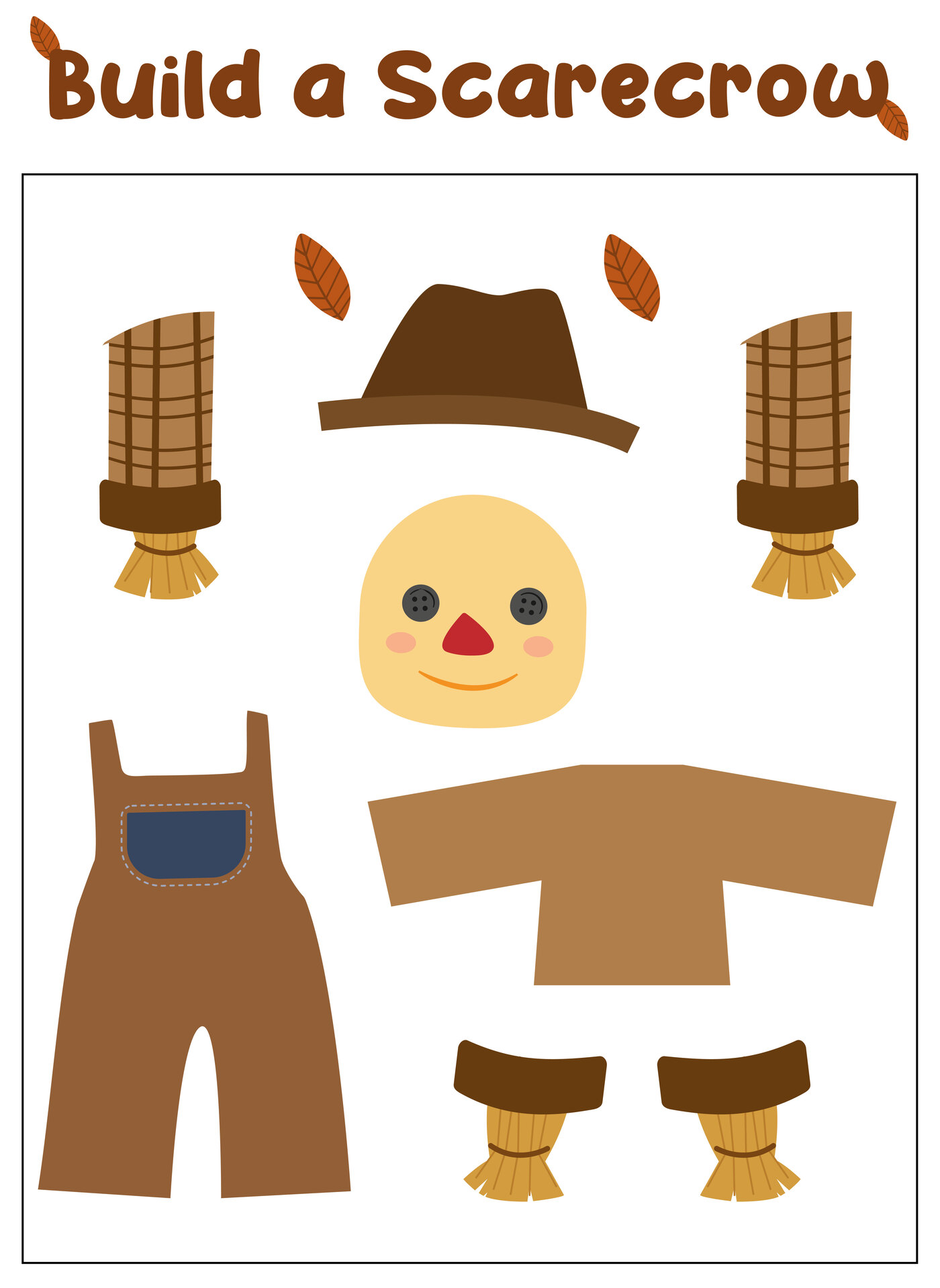 Autumn Scarecrow Printables for Classroom