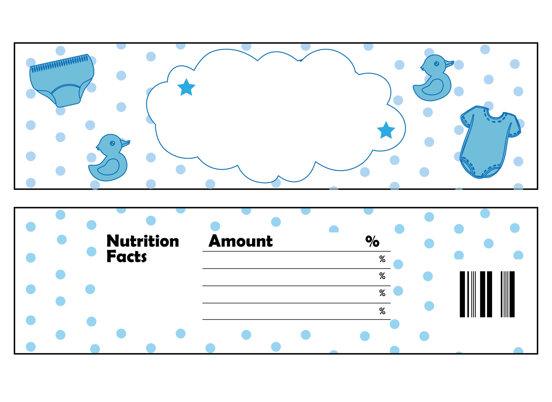 Baby Shower Candy Bar Stickers Printables