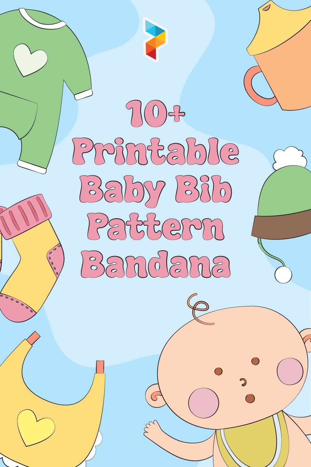 Printable Baby Bib Pattern Bandana