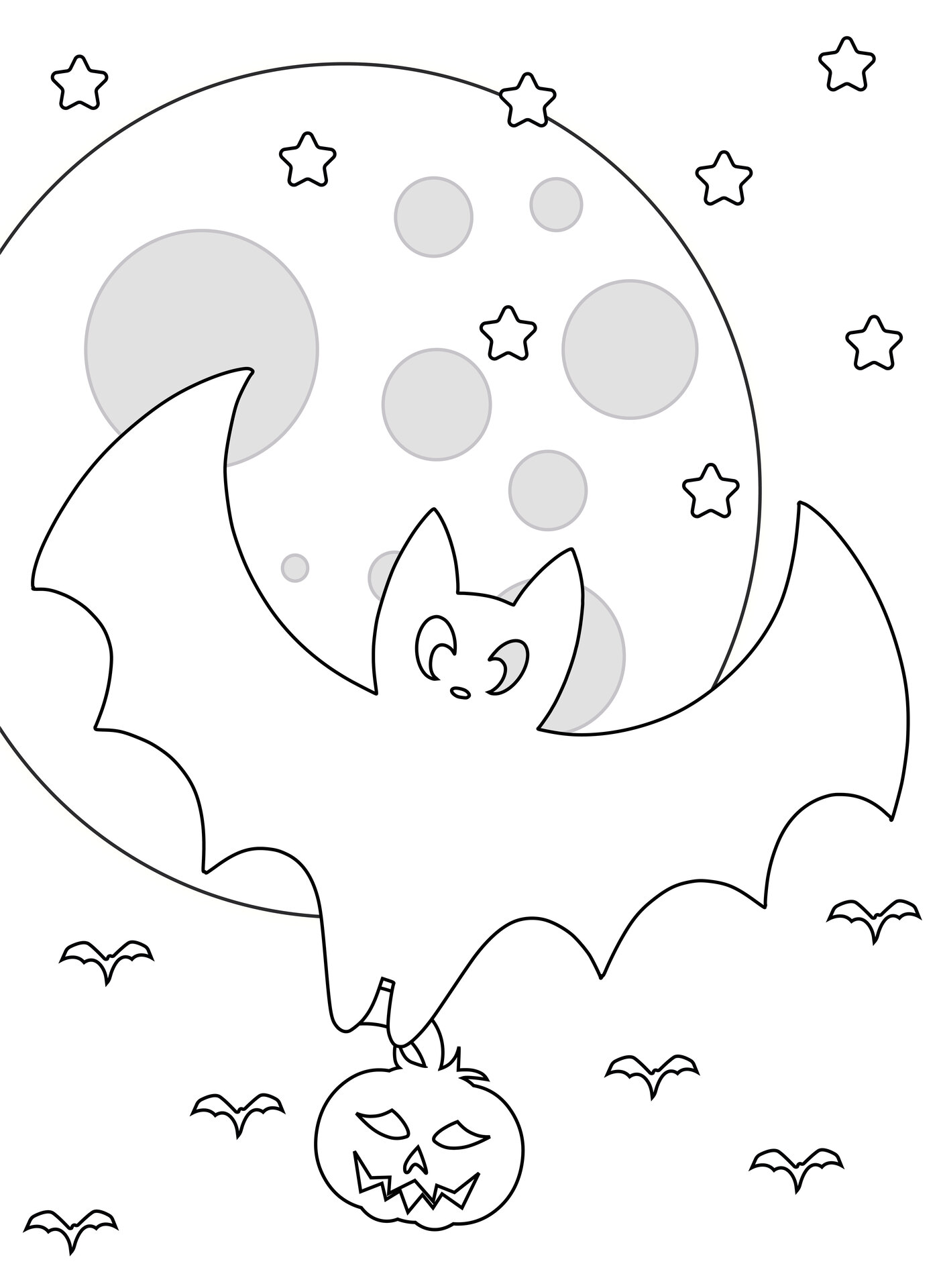 Bat Coloring Pages for Kids