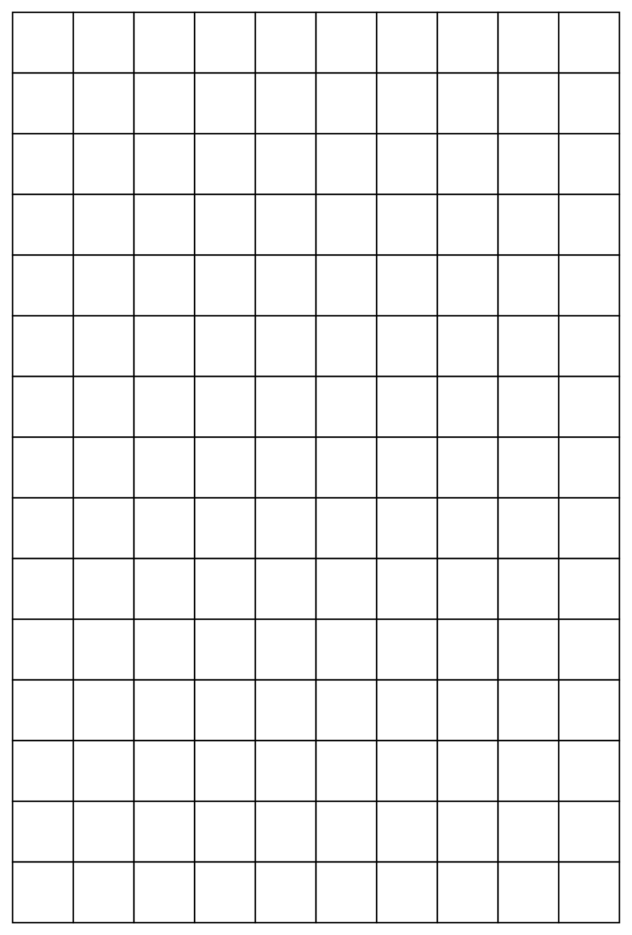 Black and White Square Grid Paper