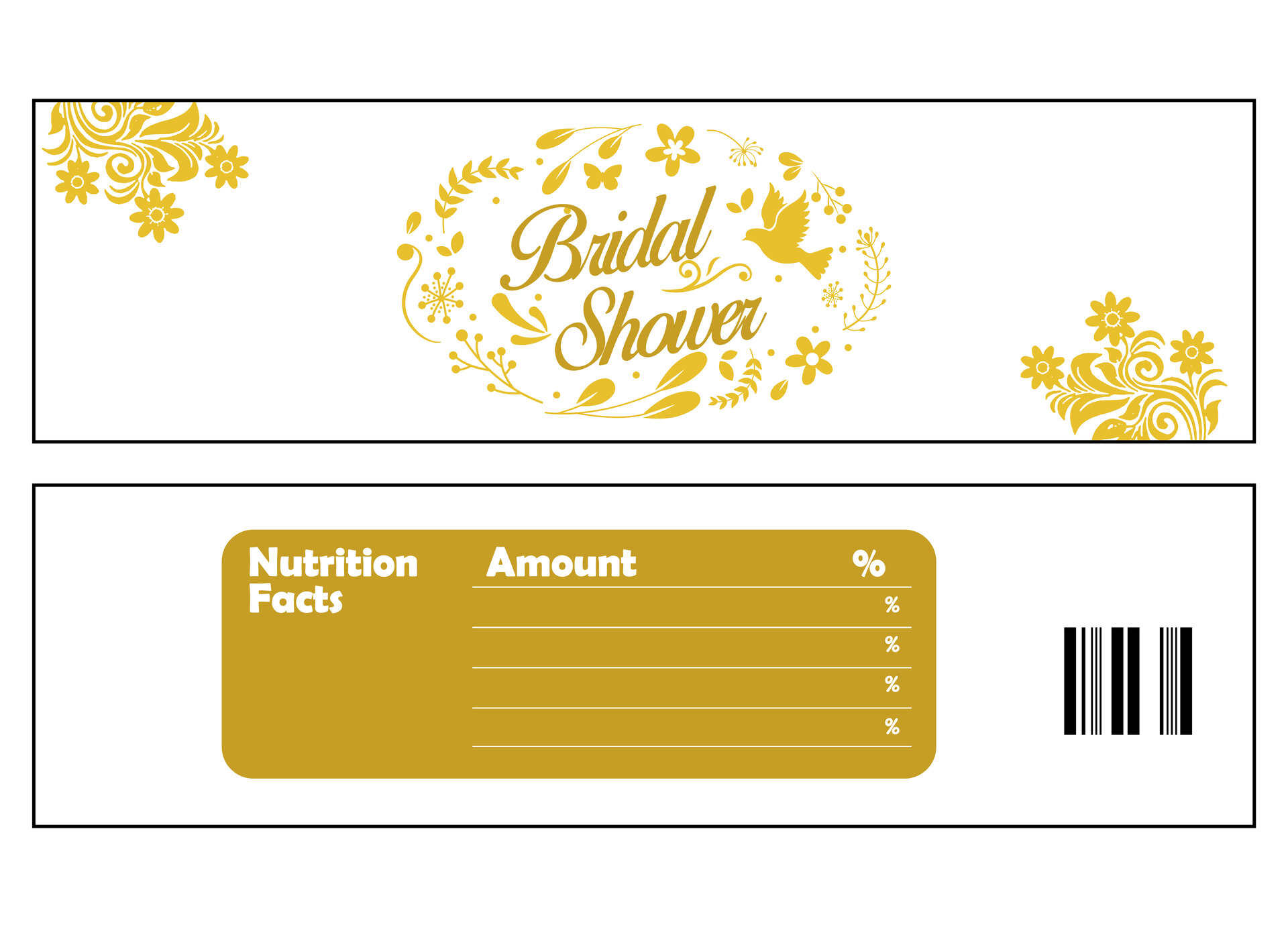 Bridal Shower Candy Bar Labels Printable