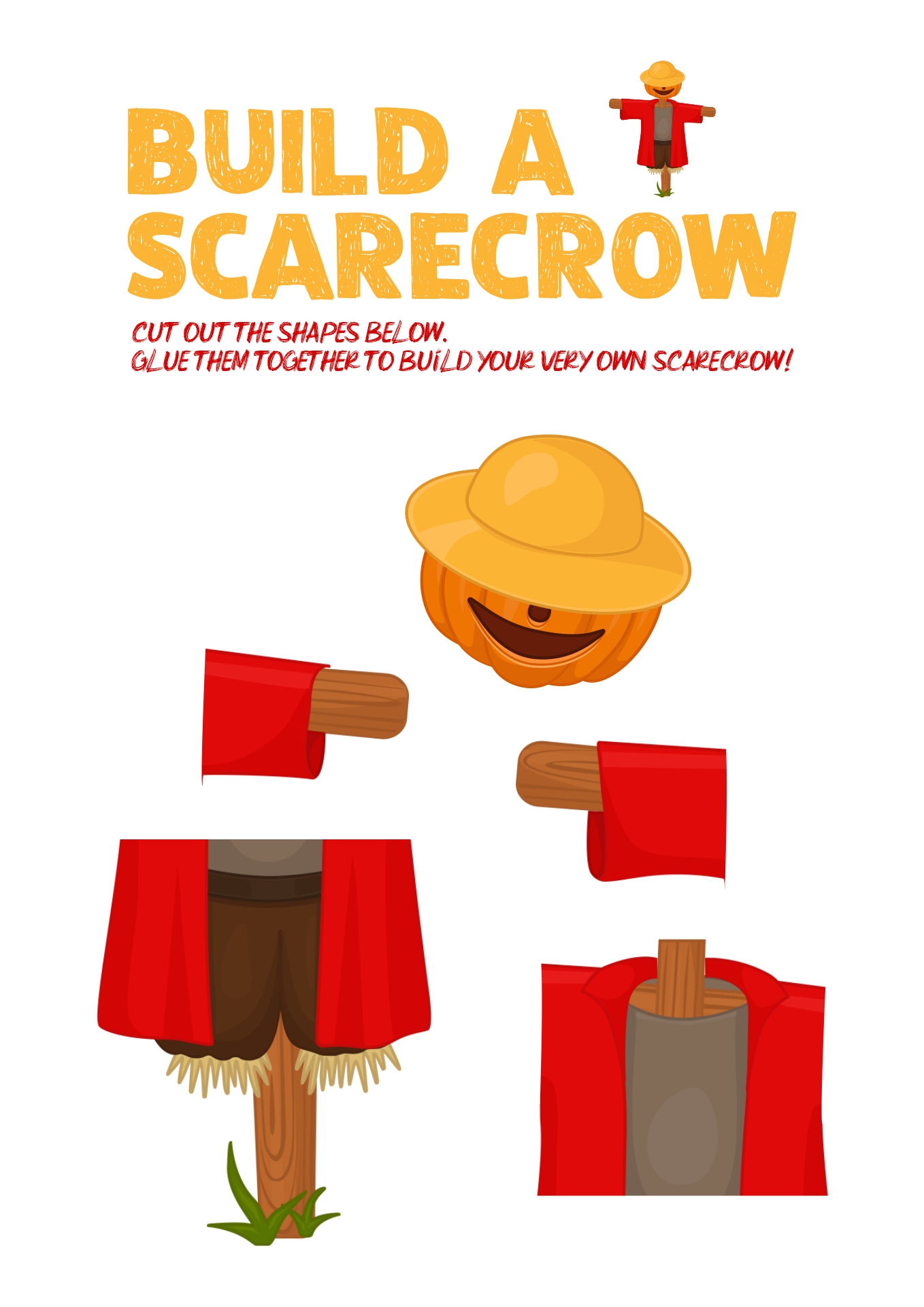 DIY Printable Scarecrow Crafts