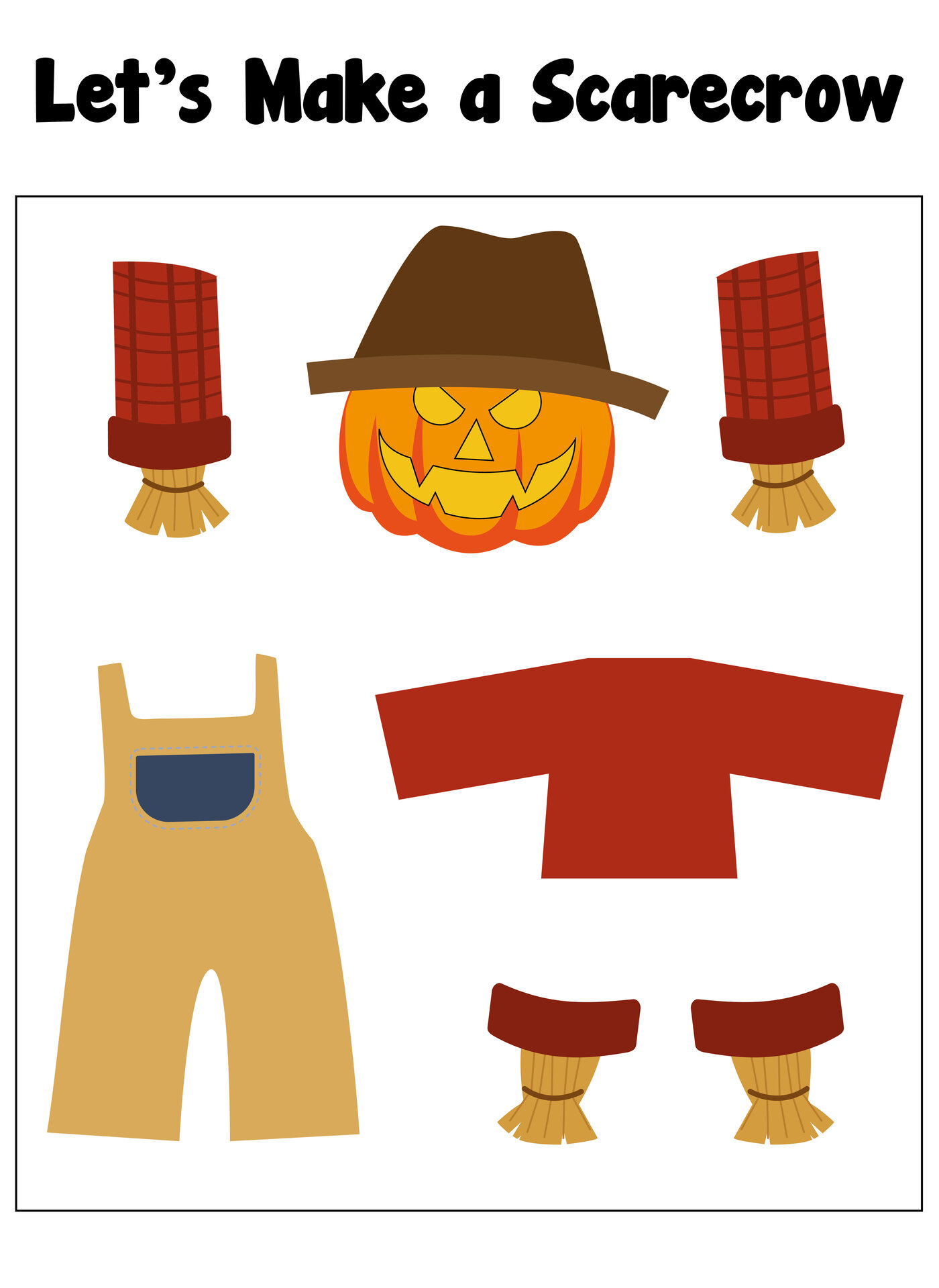 DIY Printable Scarecrow Crafts