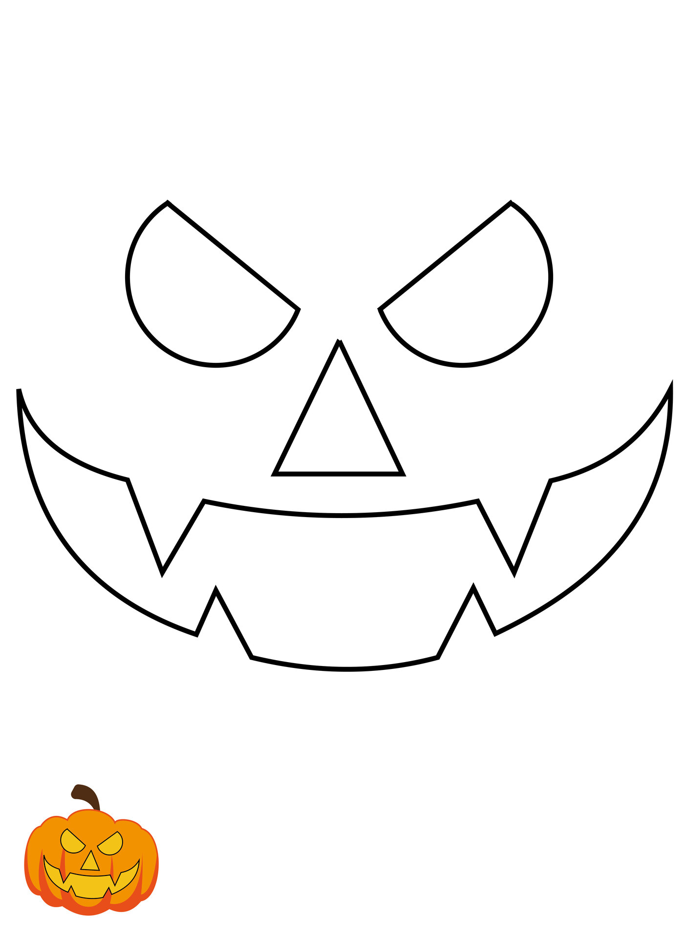 Easy Jack O Lantern Pumpkin Templates