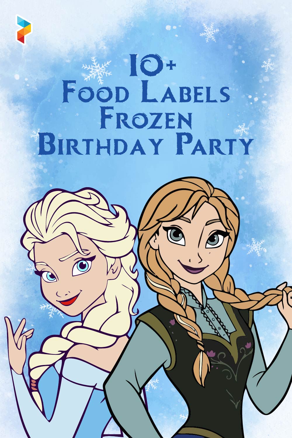 Food Labels Frozen Birthday Party