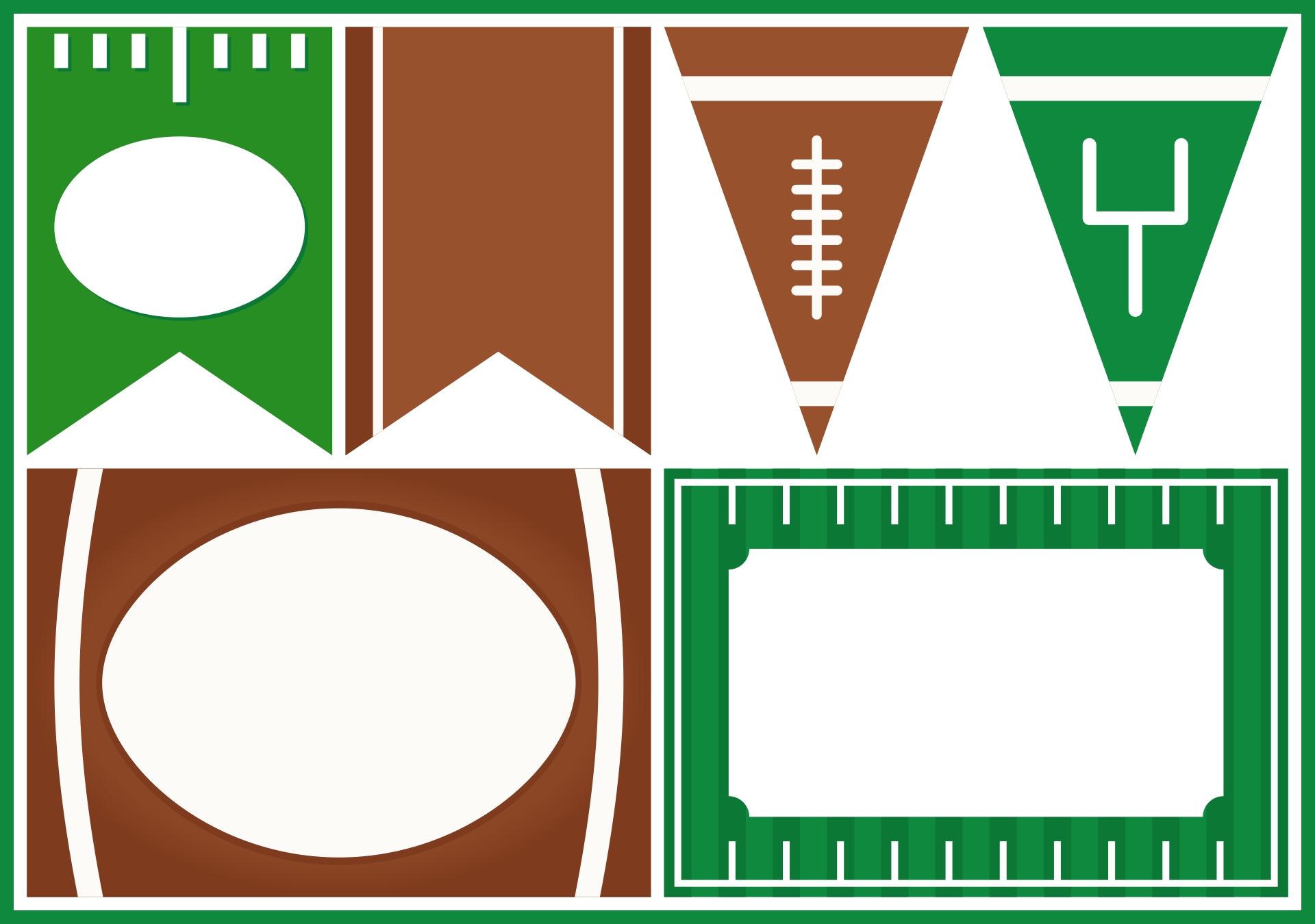 Football Decorations Printables