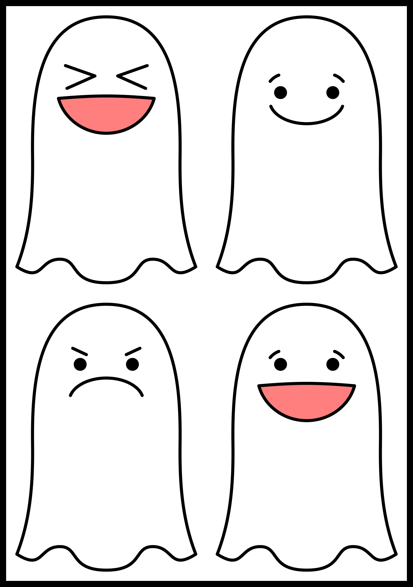 Ghost Expression Party Printables