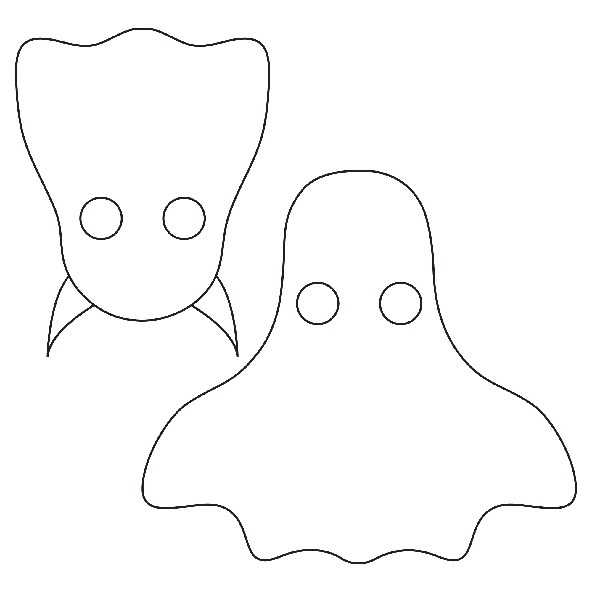 Ghost Mask Template - 15 Free PDF Printables | Printablee