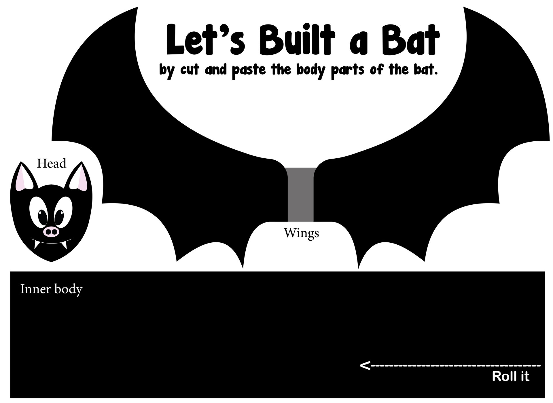 Halloween Bat Cutout Crafts