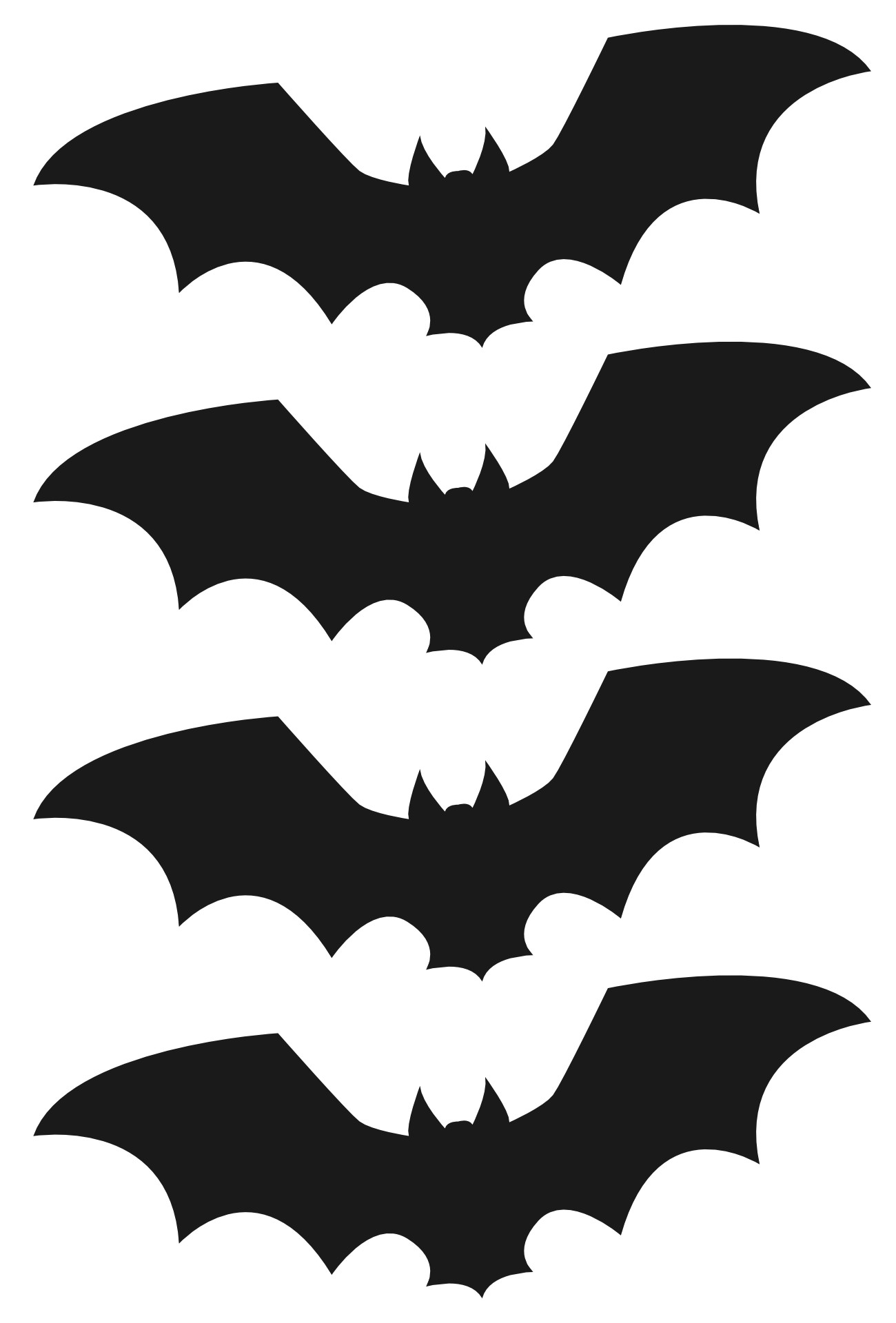 Halloween Bat Stencil Crafts