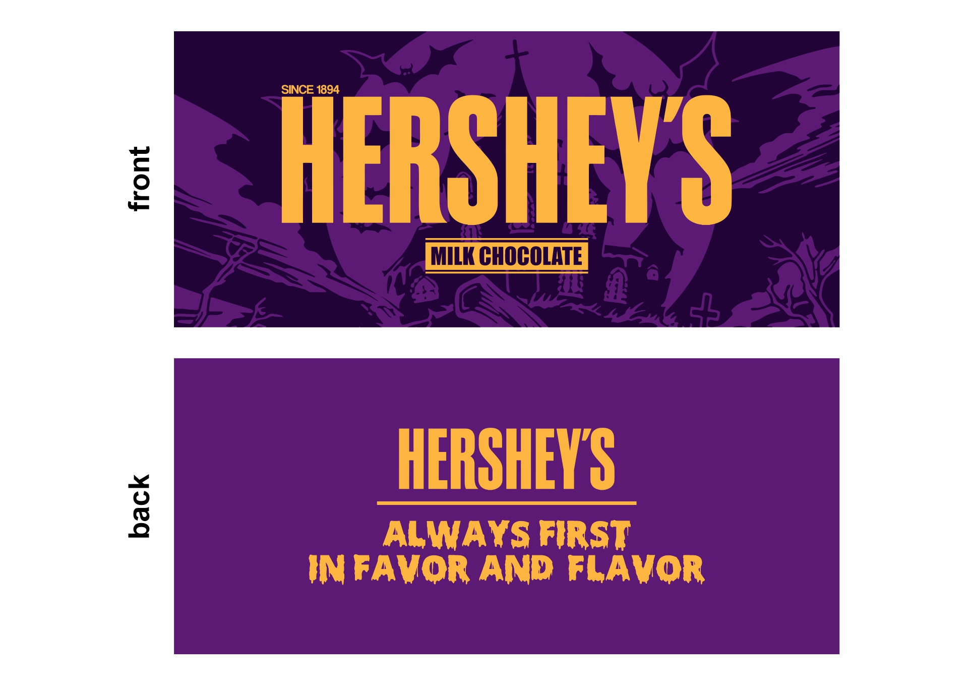 Halloween Hershey Bar Wrapper Printable