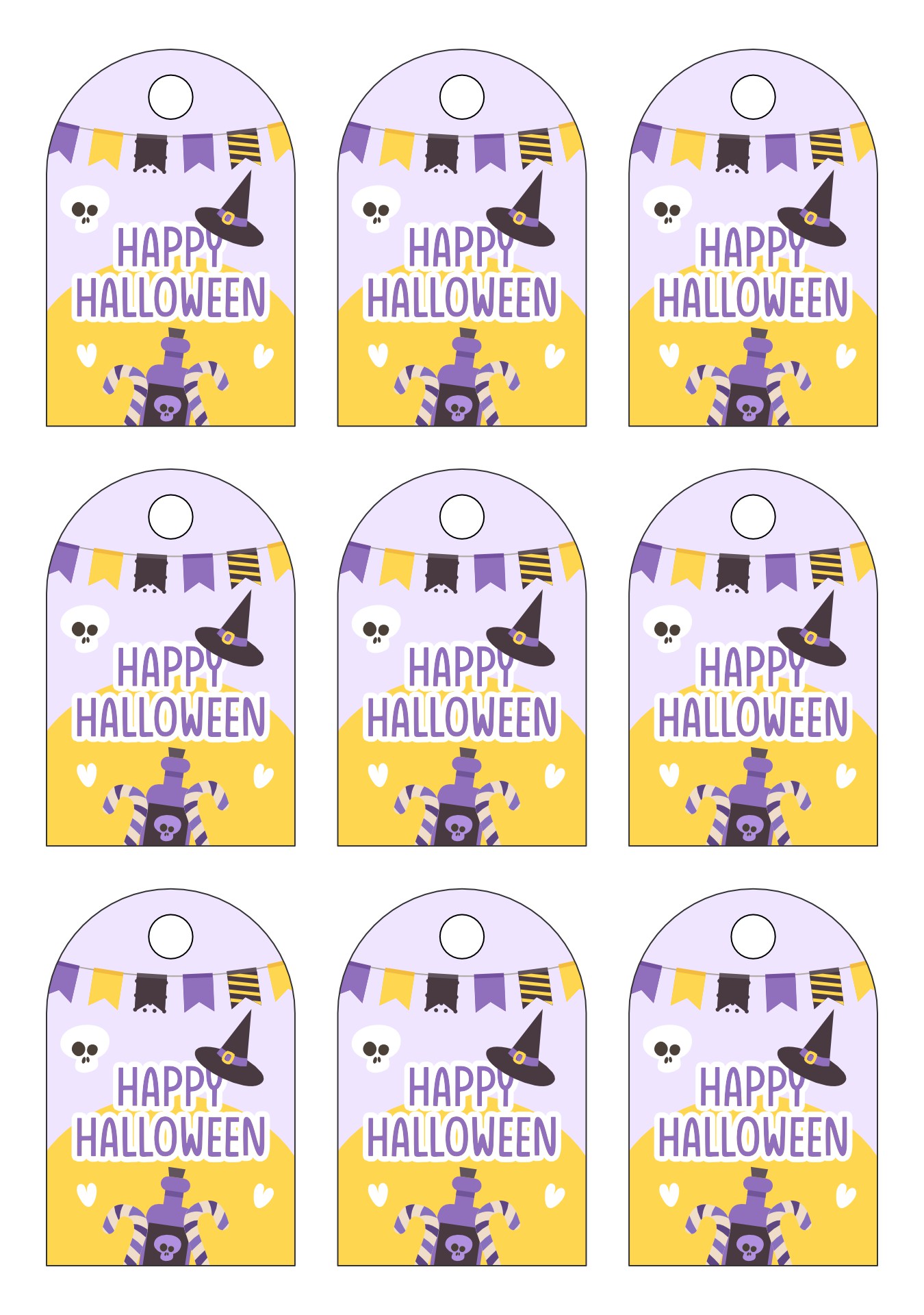 Halloween Printable Treat Bag Labels