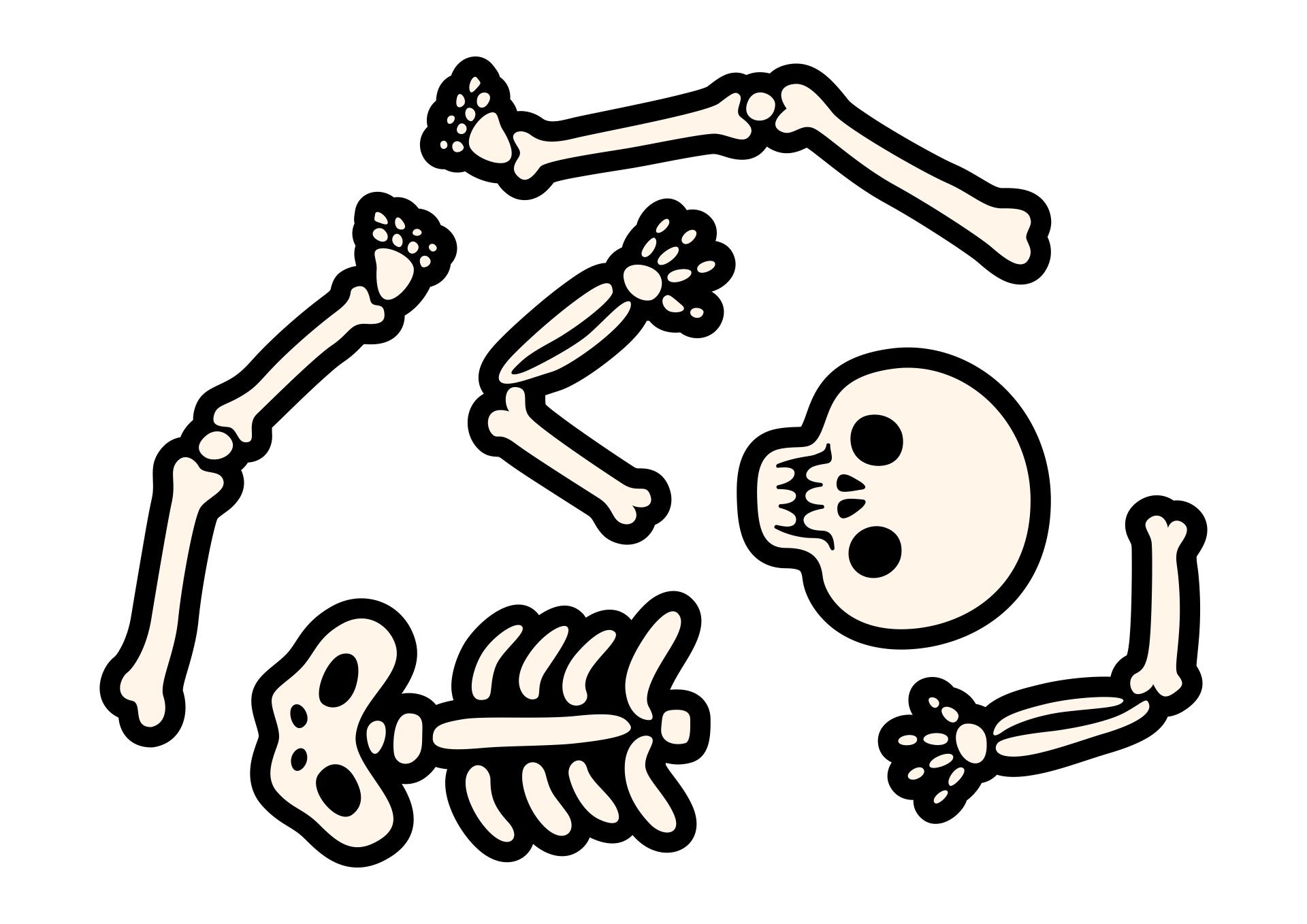 Halloween Skeleton Cut Out Printable