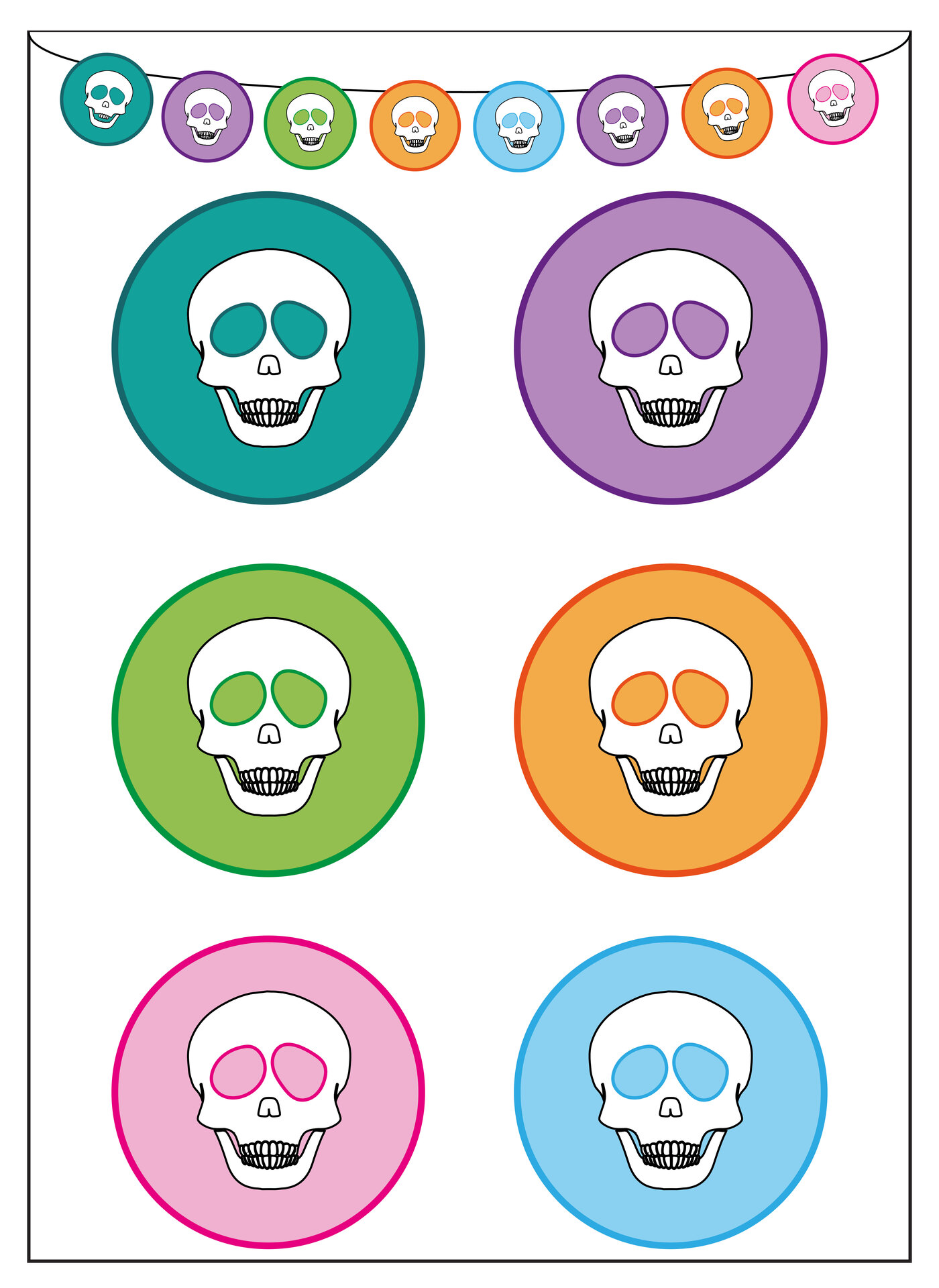 Halloween Skeleton Decoration Printable