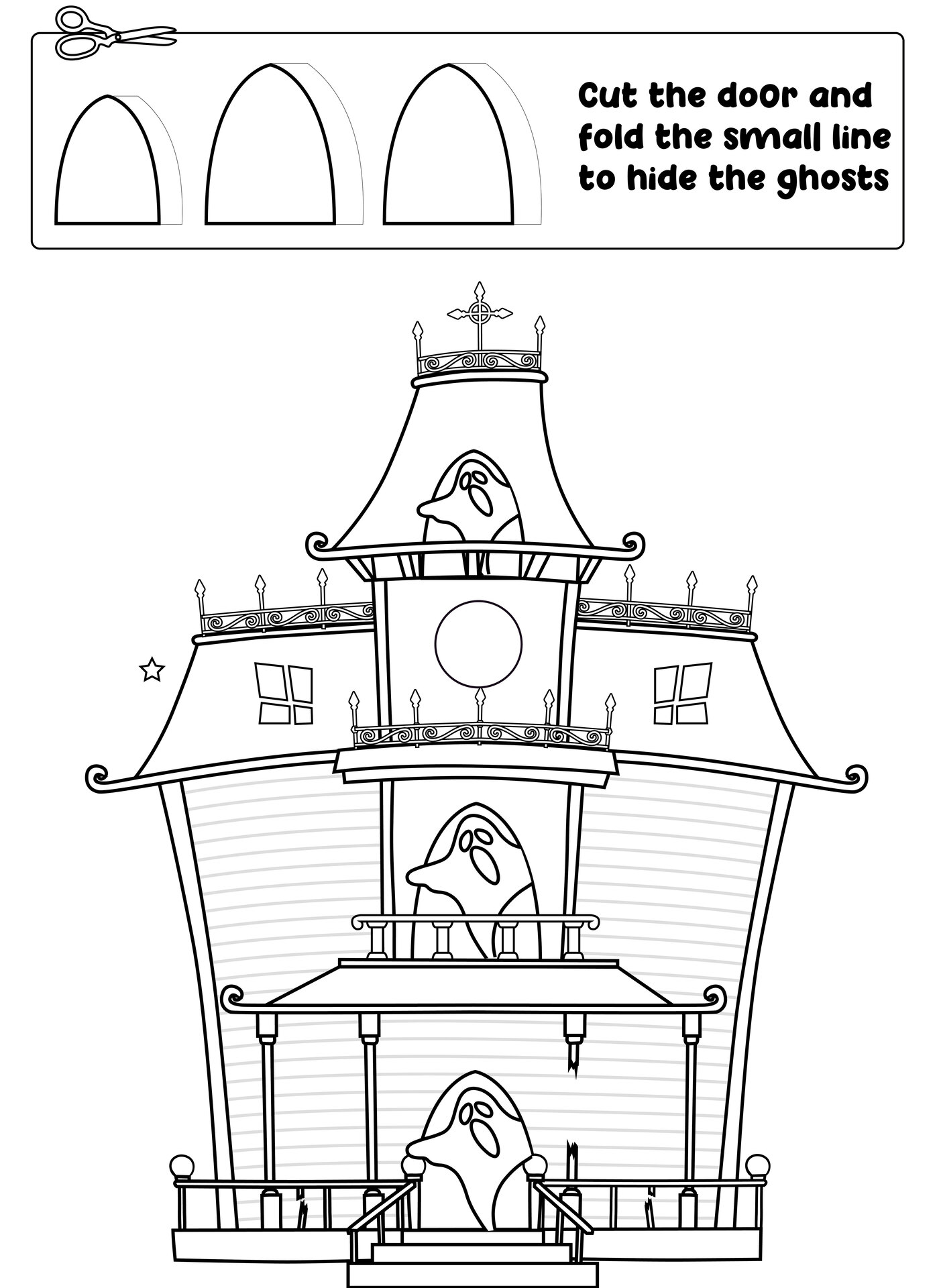 Haunted House Craft Printouts