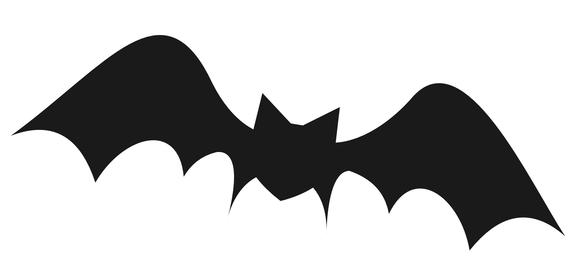 Large Bat Silhouette Stencils