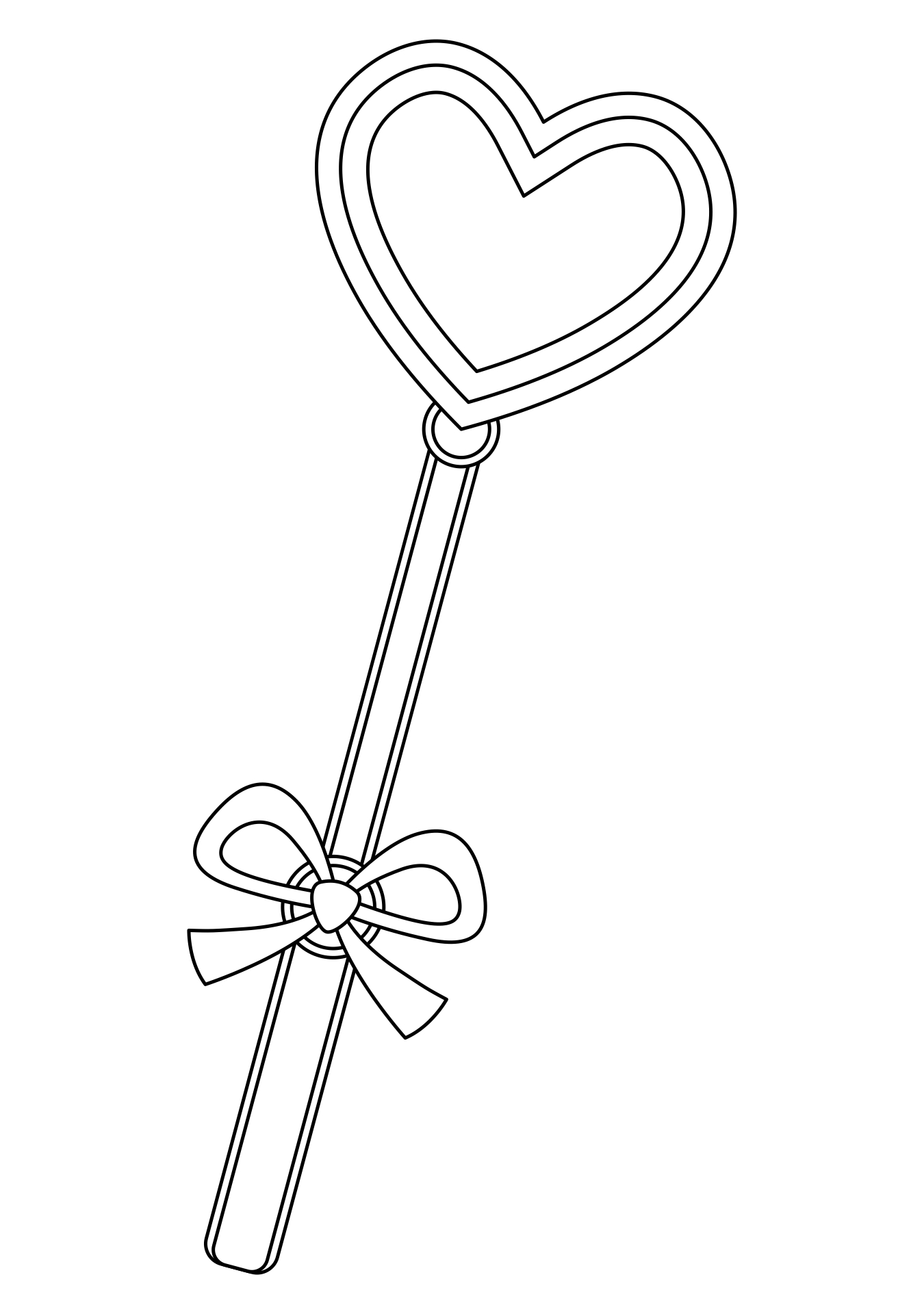 Magic Wand Coloring Sheets