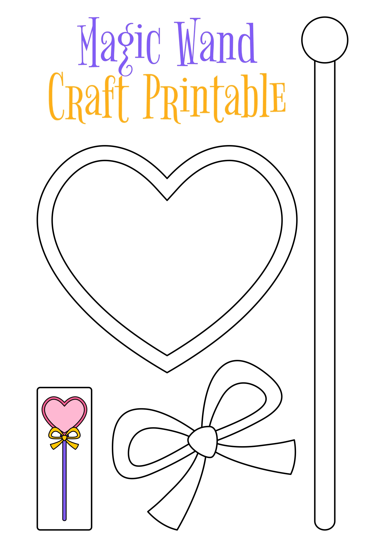 Magic Wand Craft Printable