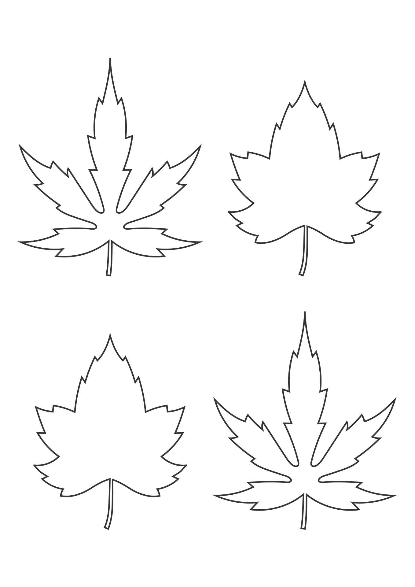 Maple Leaf Printable Patterns