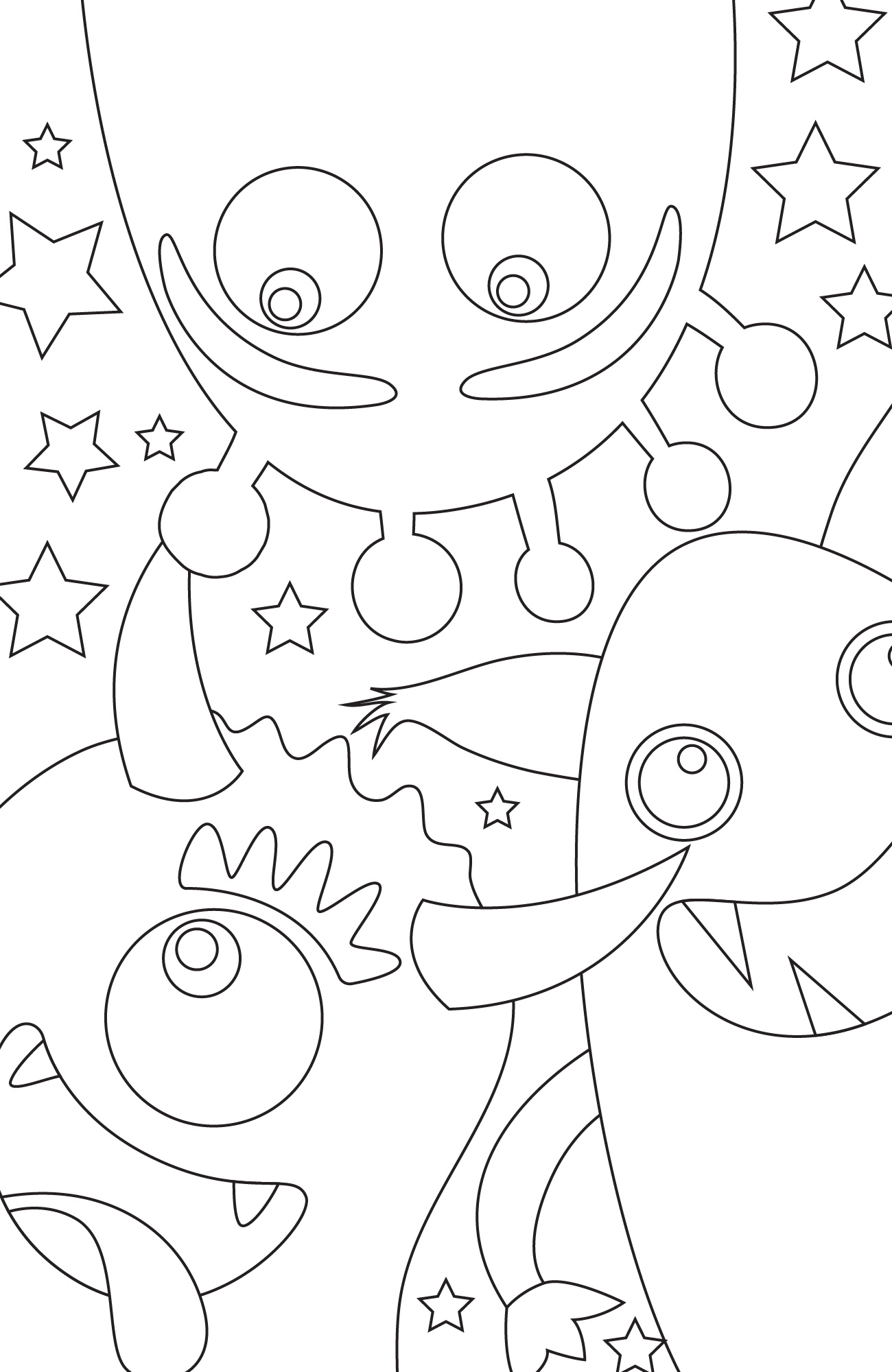 Monster Coloring Sheets for Kids