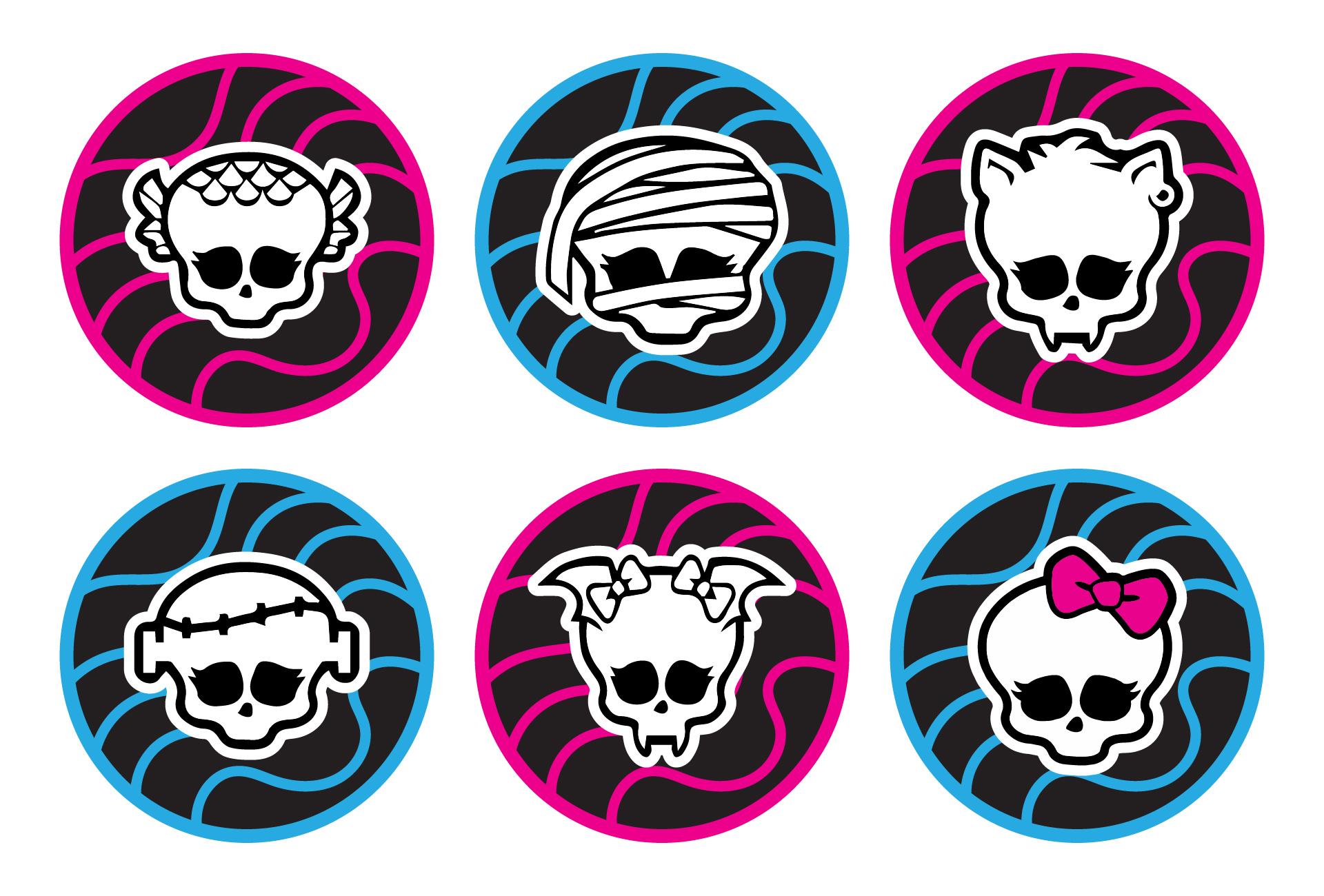 Monster High Cupcake Decor Printables