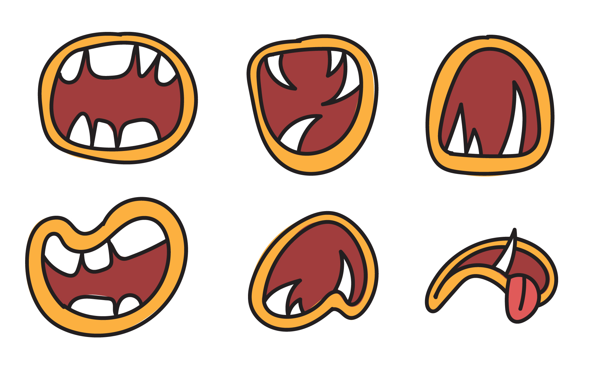 Monster Mouth Templates for Crafting