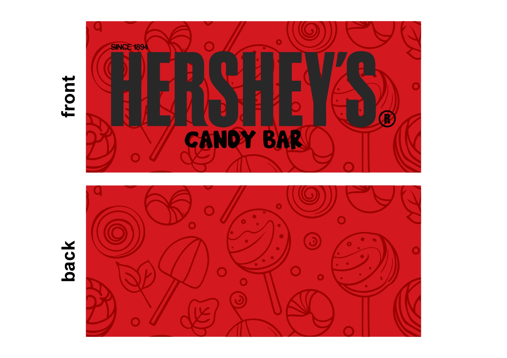 Personalized Hershey Candy Bar Wrapper Printable