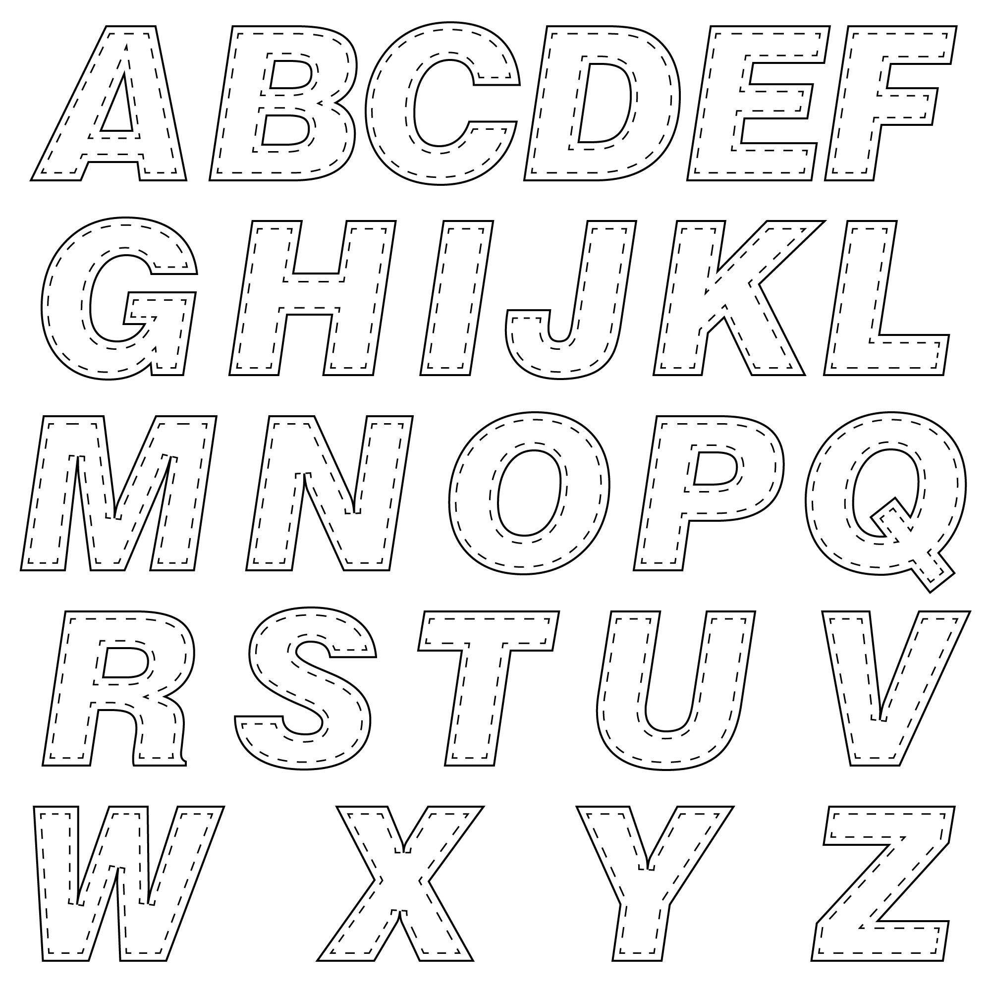 Printable 6 Inch Letters for Signs