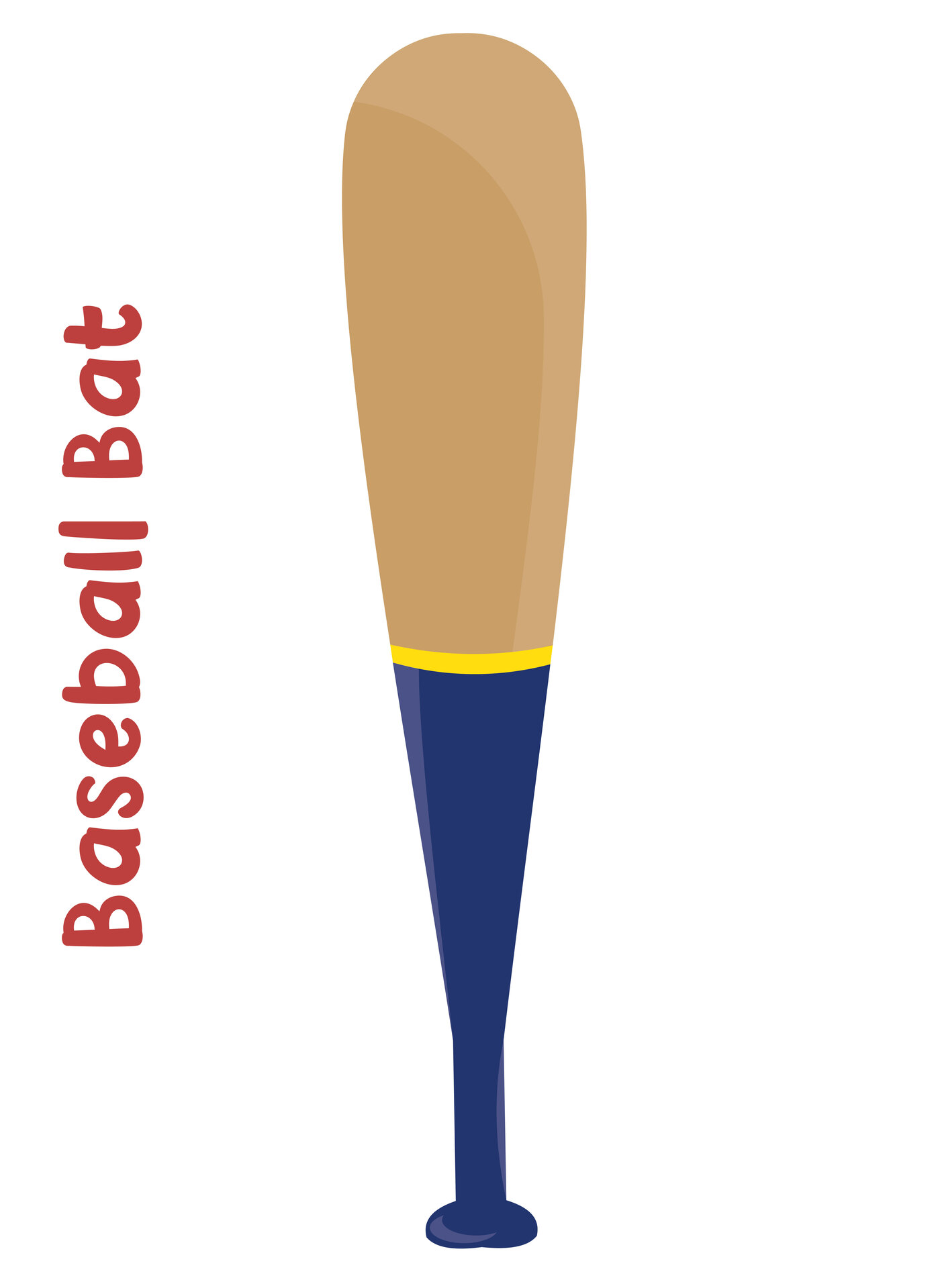 Printable Baseball Bat Illustrations