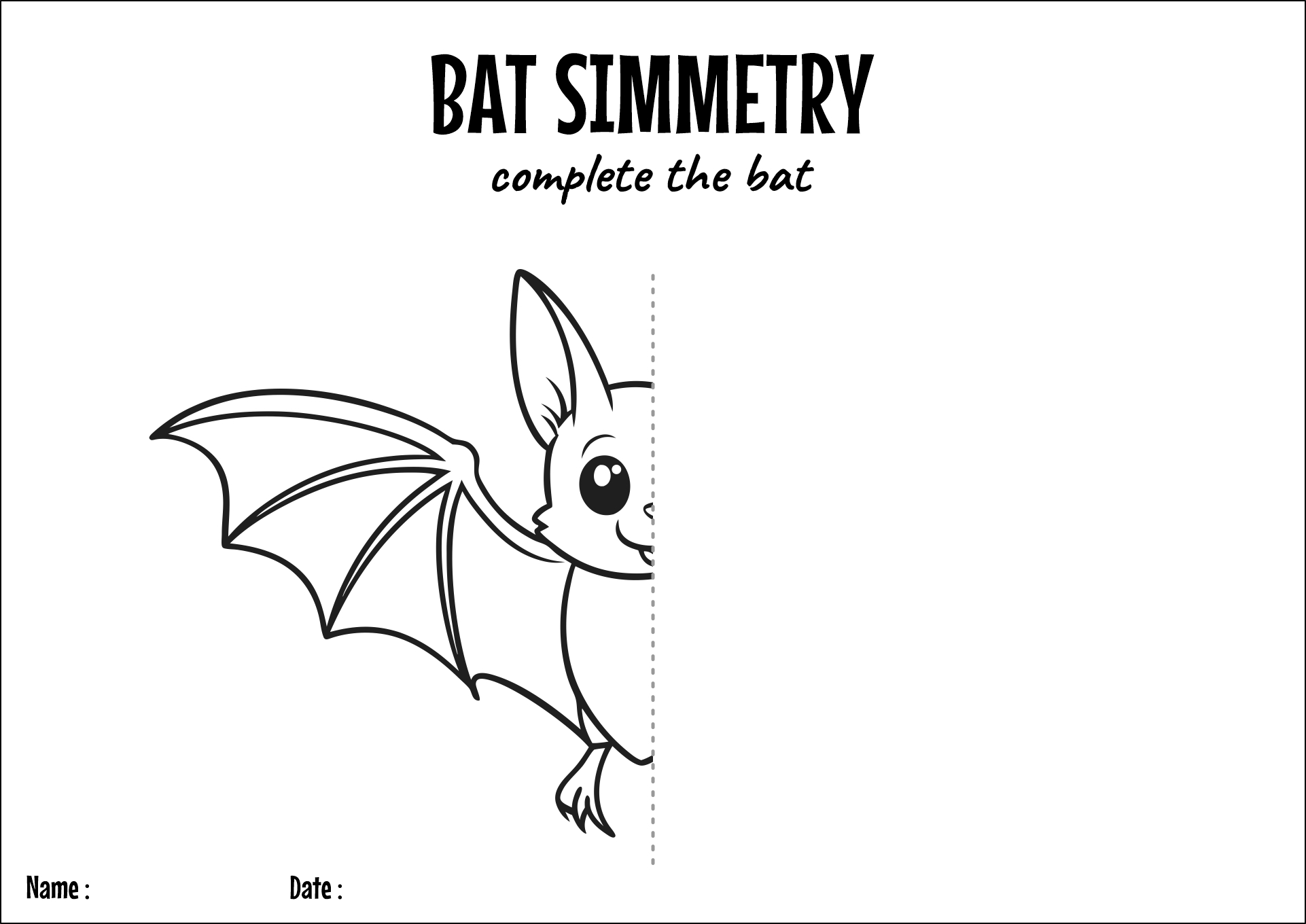 Printable Bat Worksheets