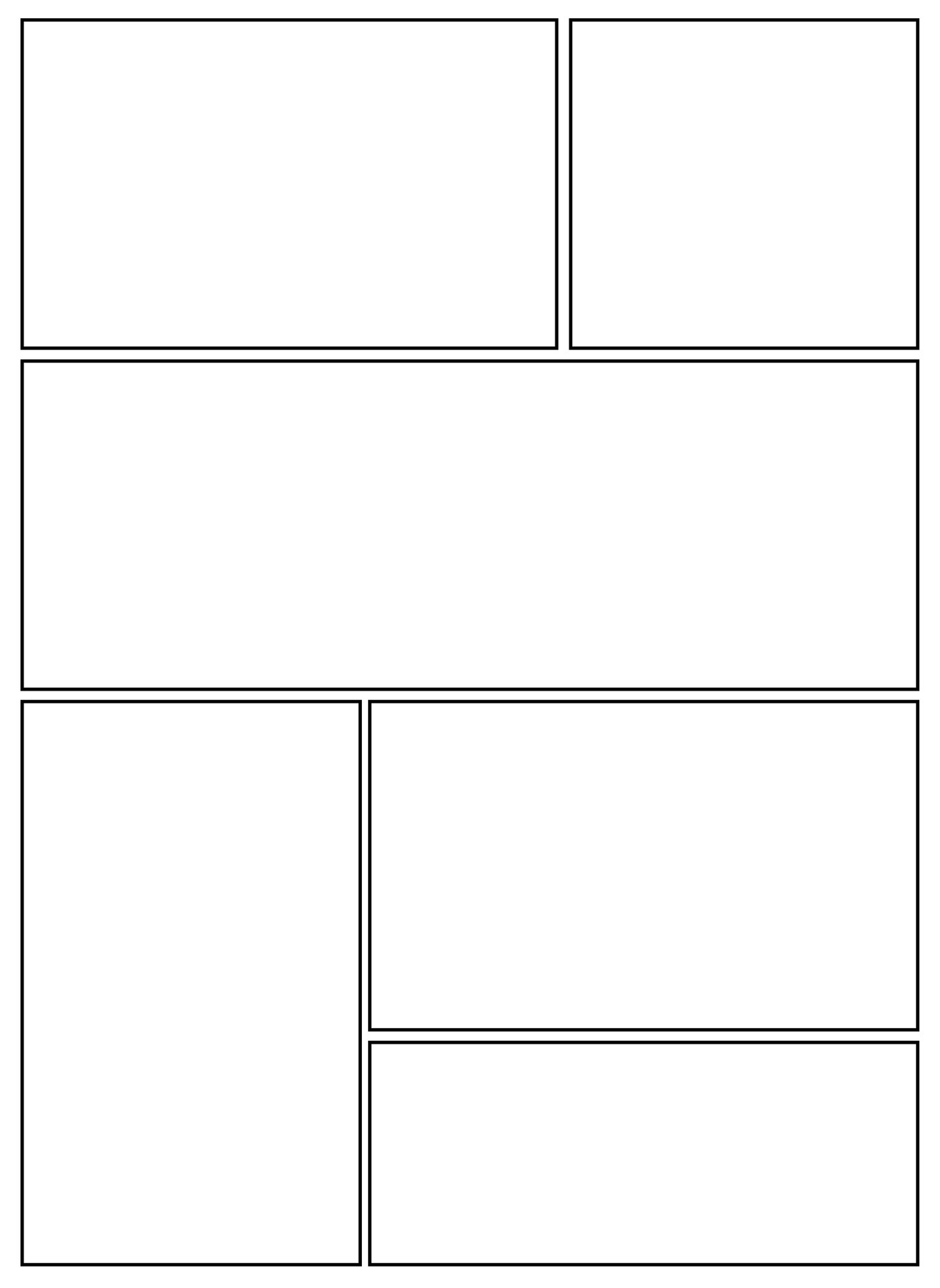 Printable Comic Strip Template