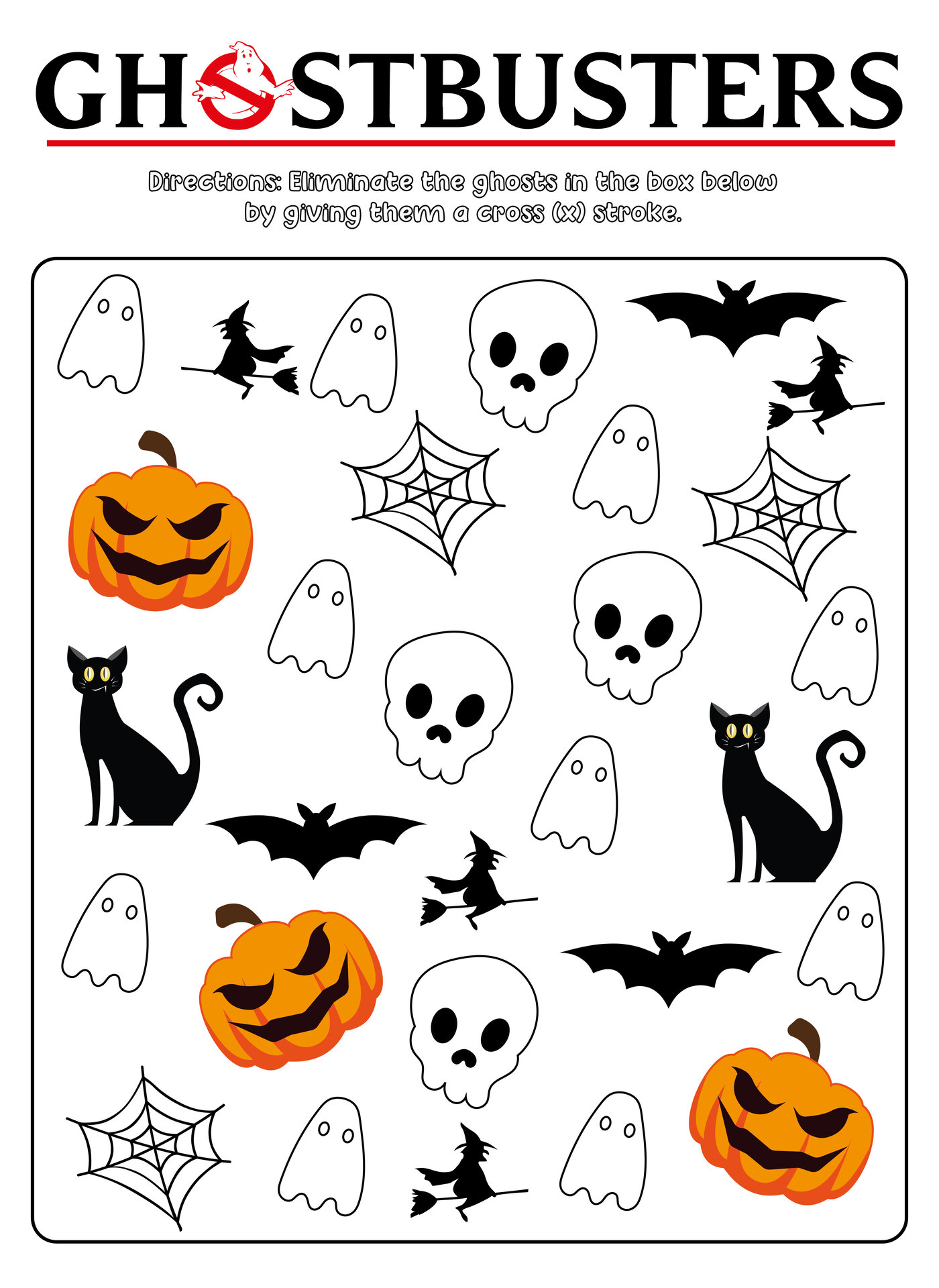 Printable Ghost Activity Sheets for Kids