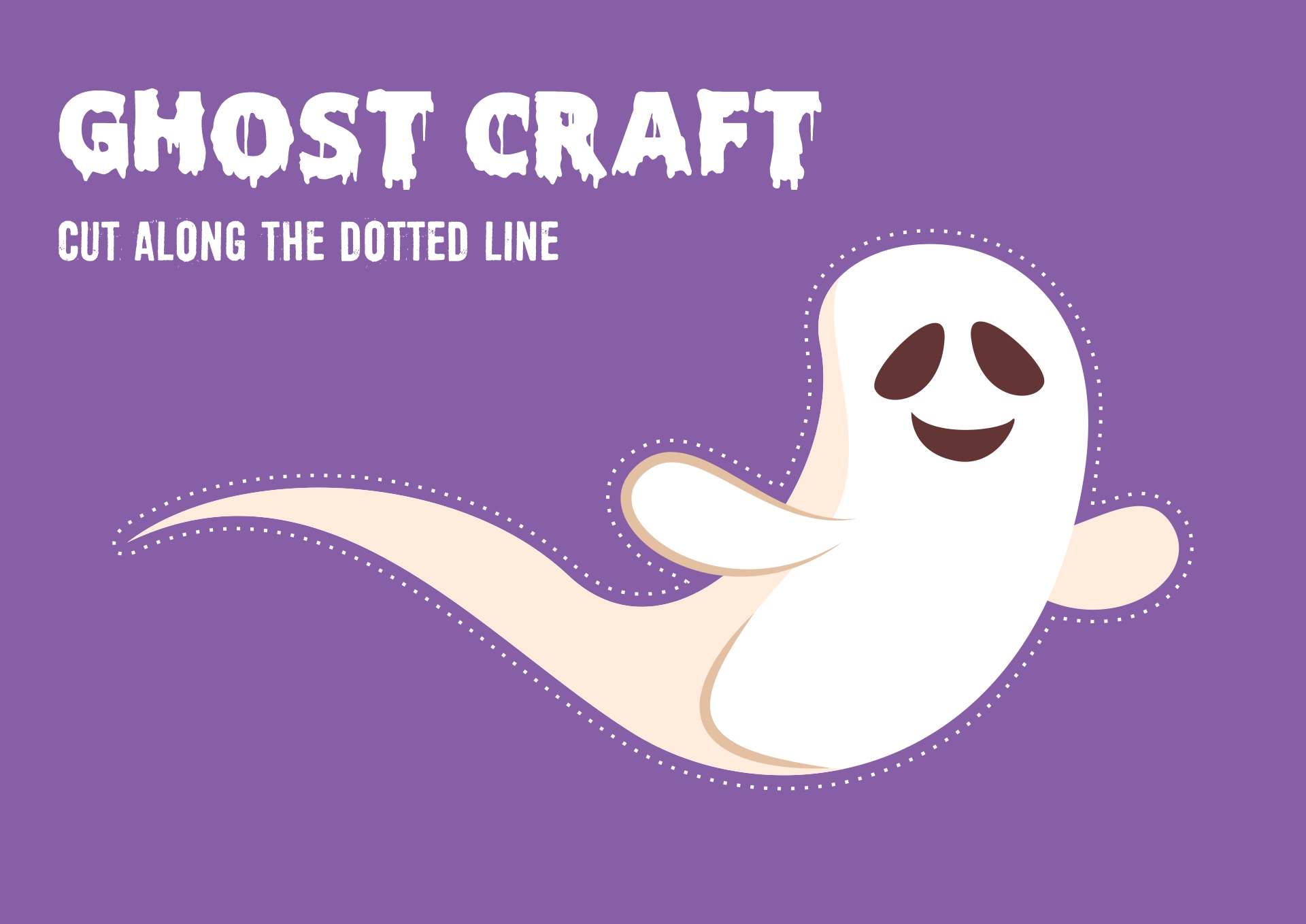 Printable Ghost Crafts for Toddlers