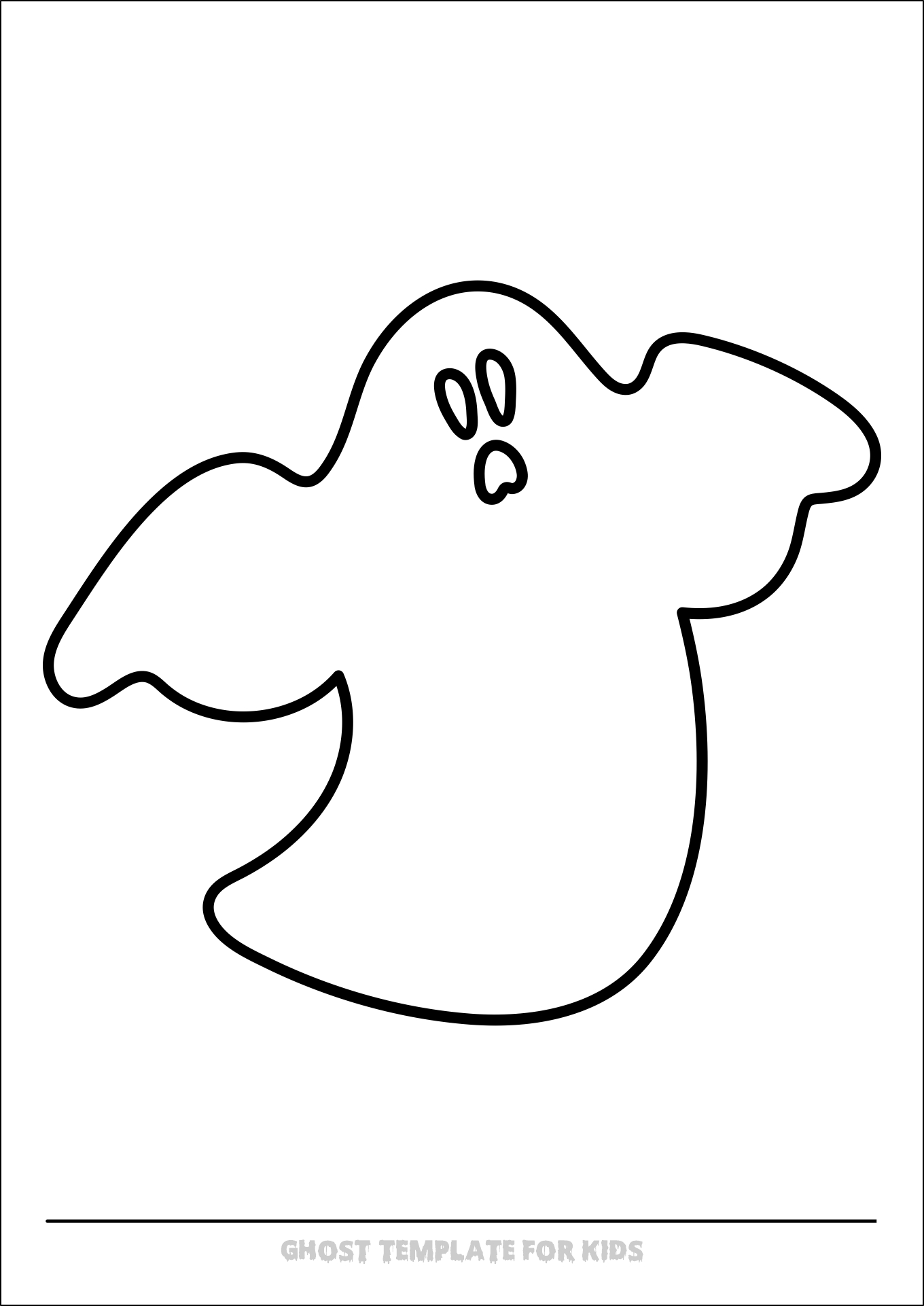 Printable Ghost Shapes for Kids