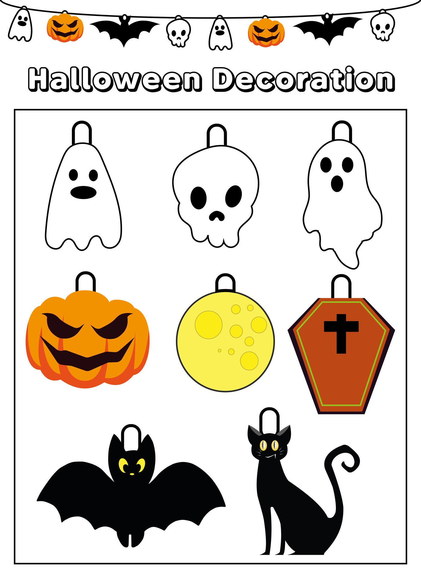 Printable Haunted House Decorations